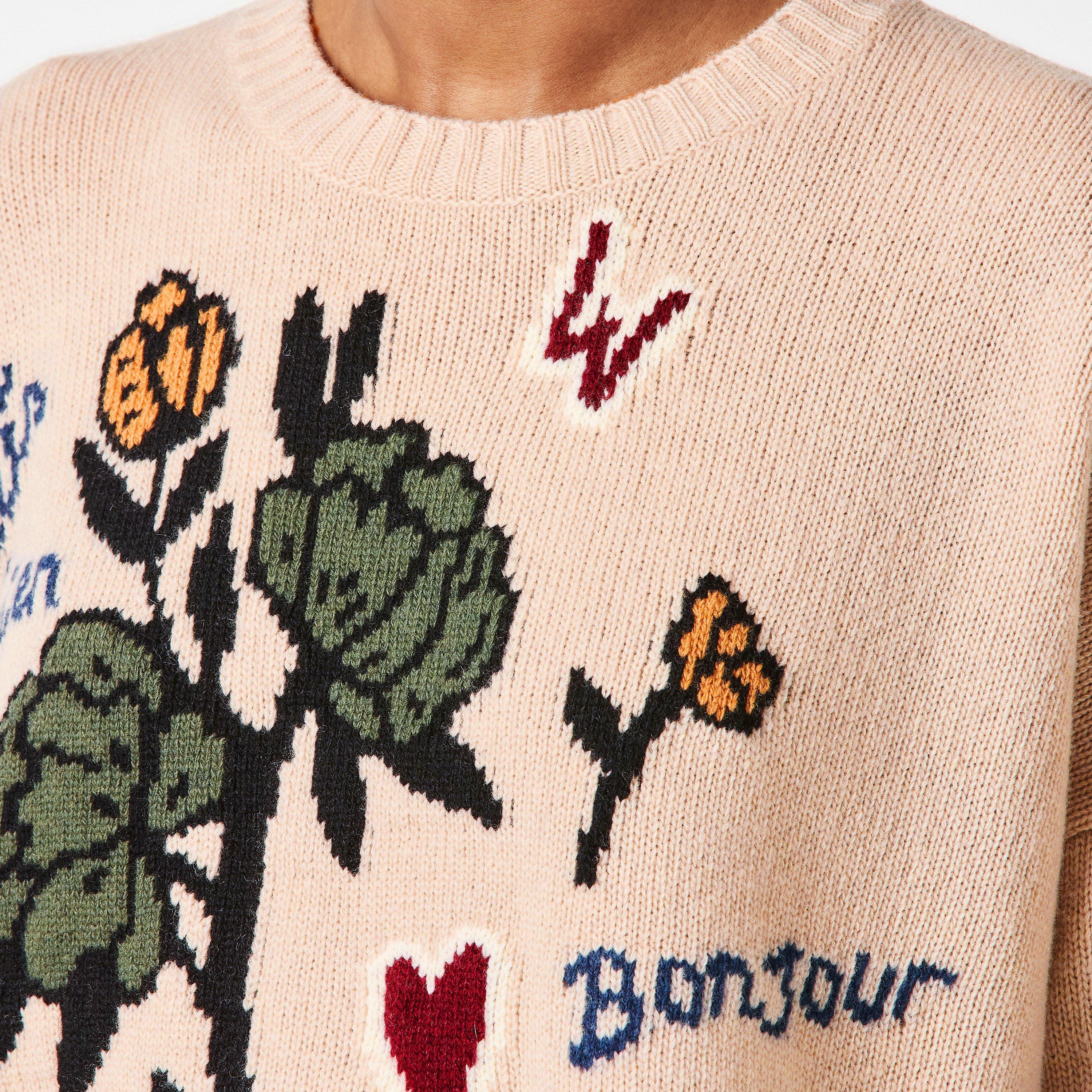 Ecru - Weekend Max Mara - Women's Pavidi Crew Neck Jumper - 5