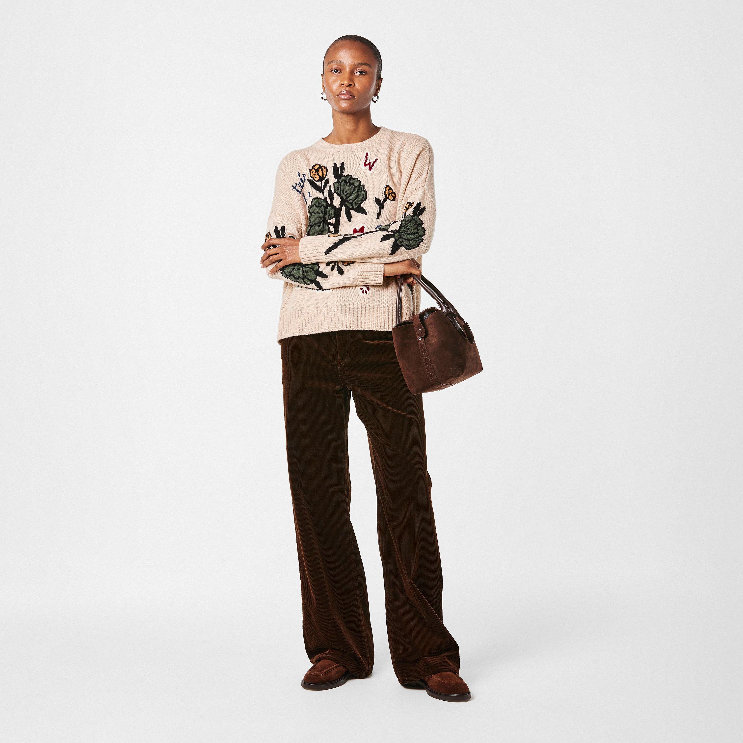 Ecru - Weekend Max Mara - Women's Pavidi Crew Neck Jumper - 6