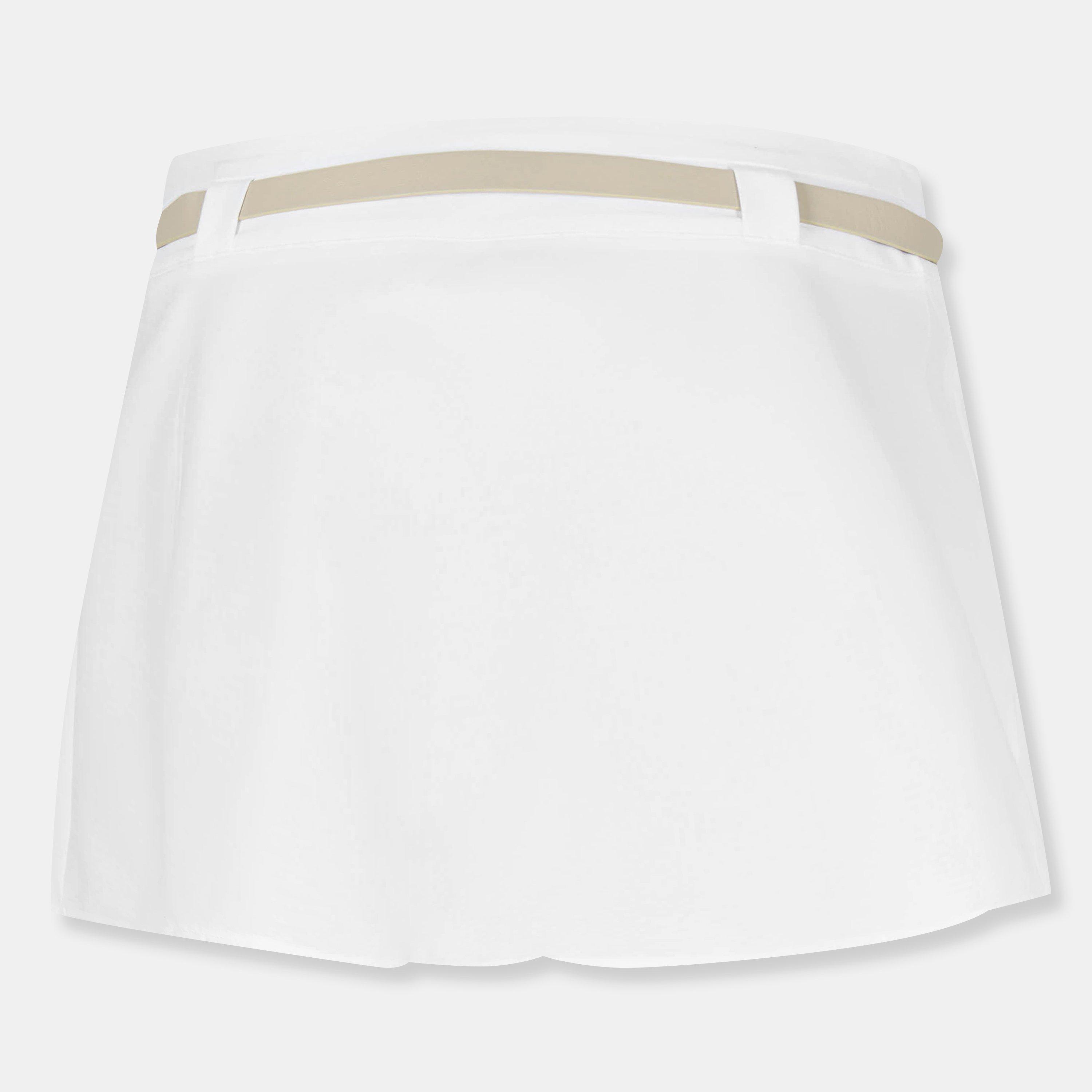 Branco - Missy Empire - Belted Pleated Mini Skirt - 2