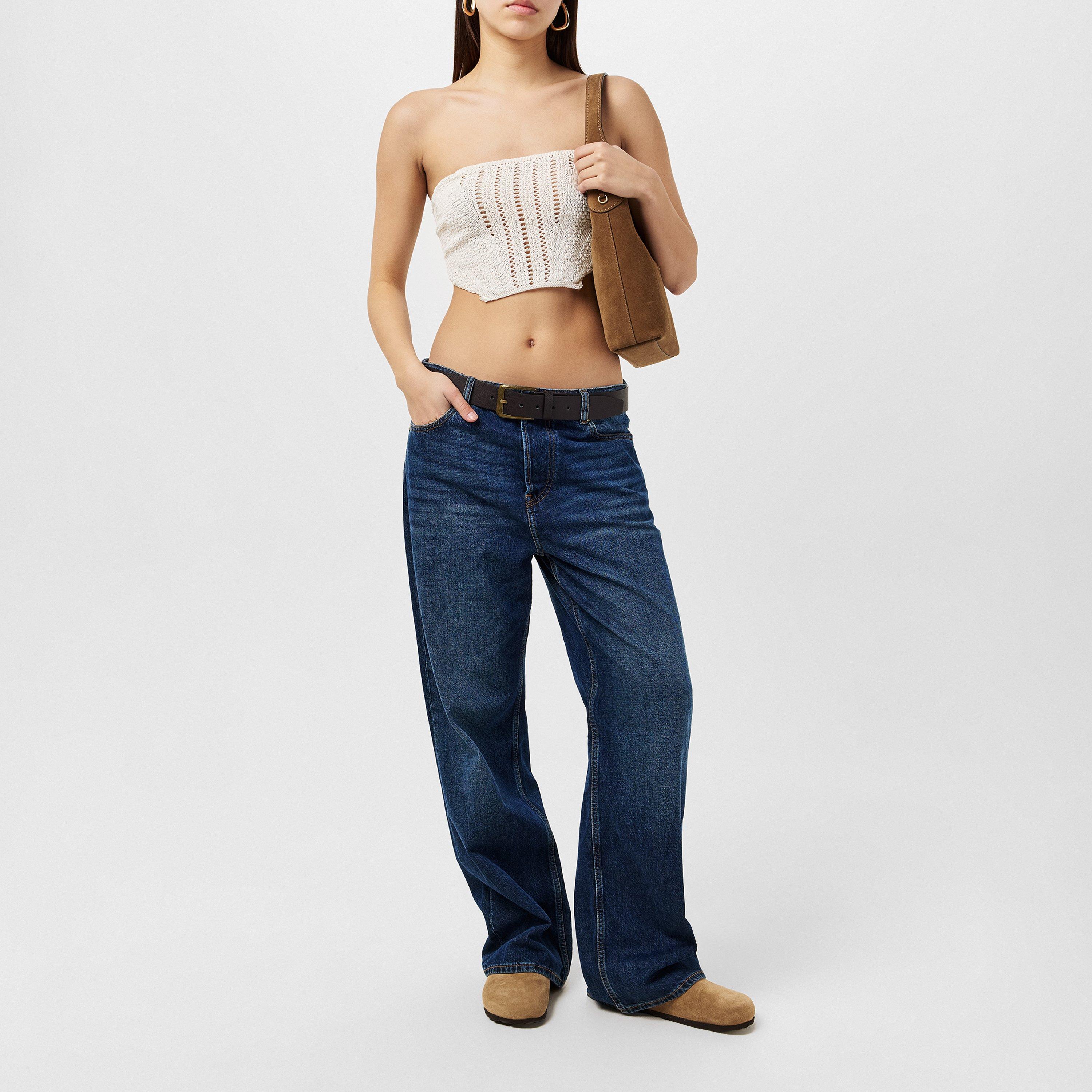 Cream - Missy Empire - Lace Up Back Knitted Corset Top Womens - 6