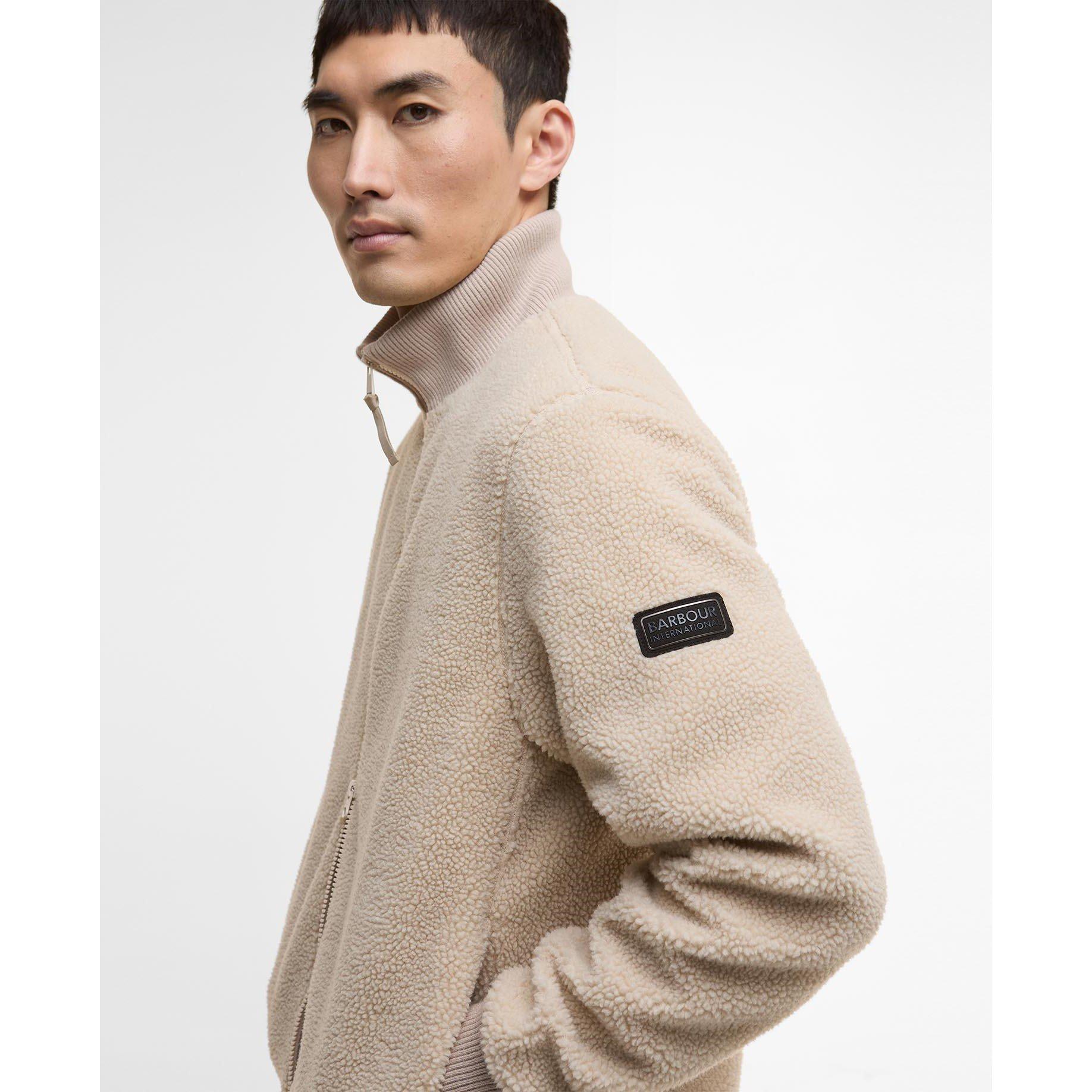 Lght Stone ST31 - Barbour International - Men's Dinstone Fleece Long Sleeve Teddy Coat - 5