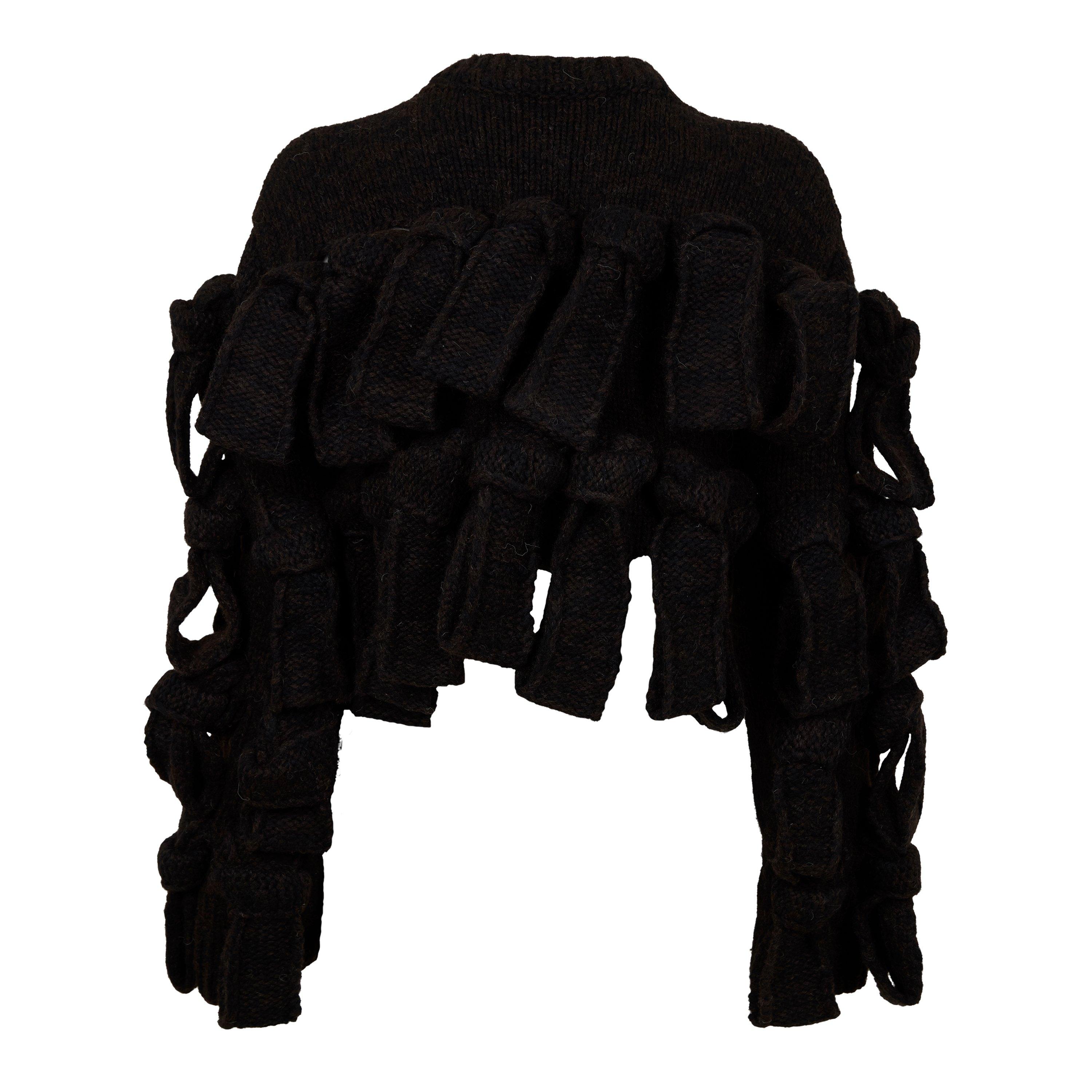 Fondente - Bottega Veneta - Women's Knitted Structured Fit Crew Neck Jumper - 2