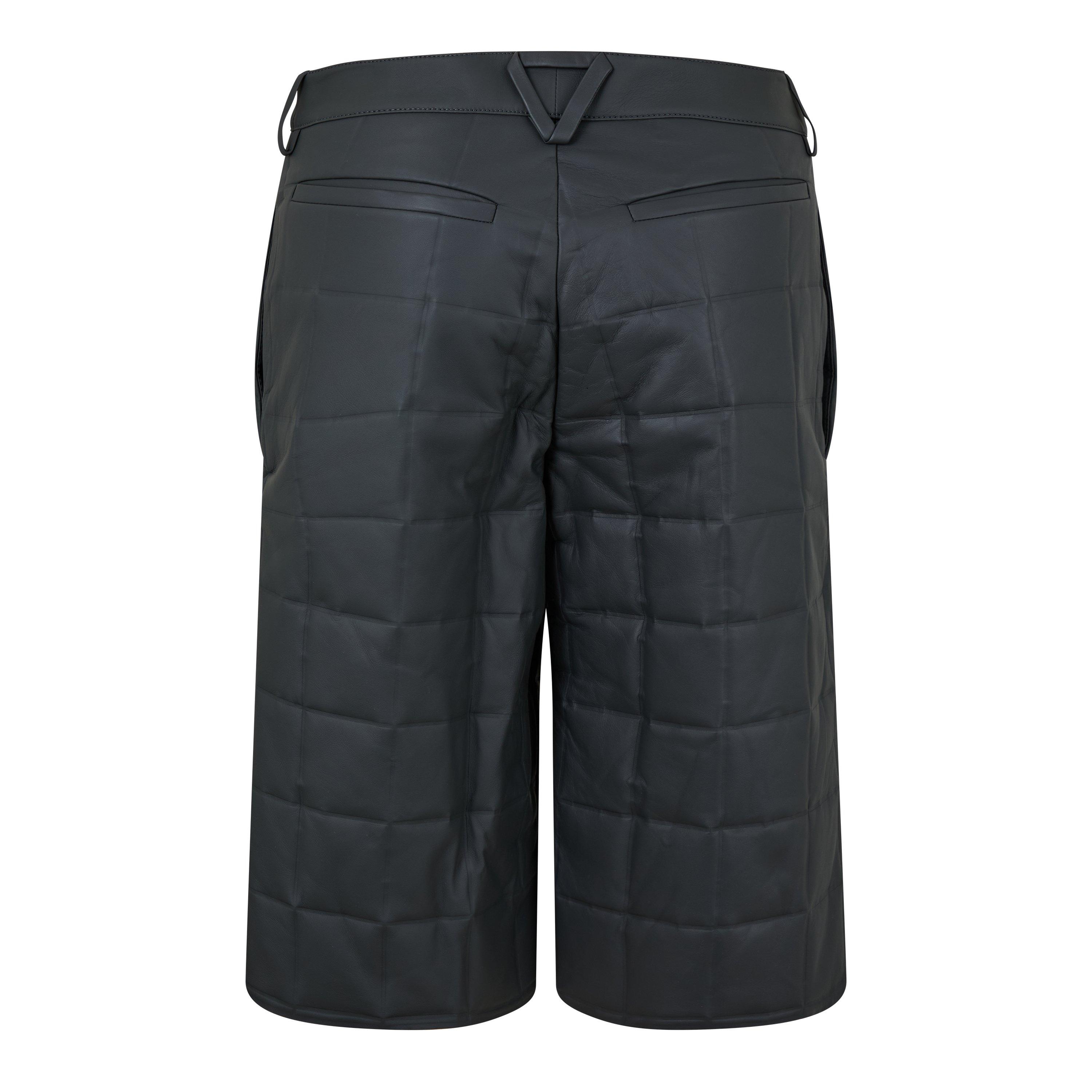 Pewter - Bottega Veneta - Men's Leather Shorts - 2