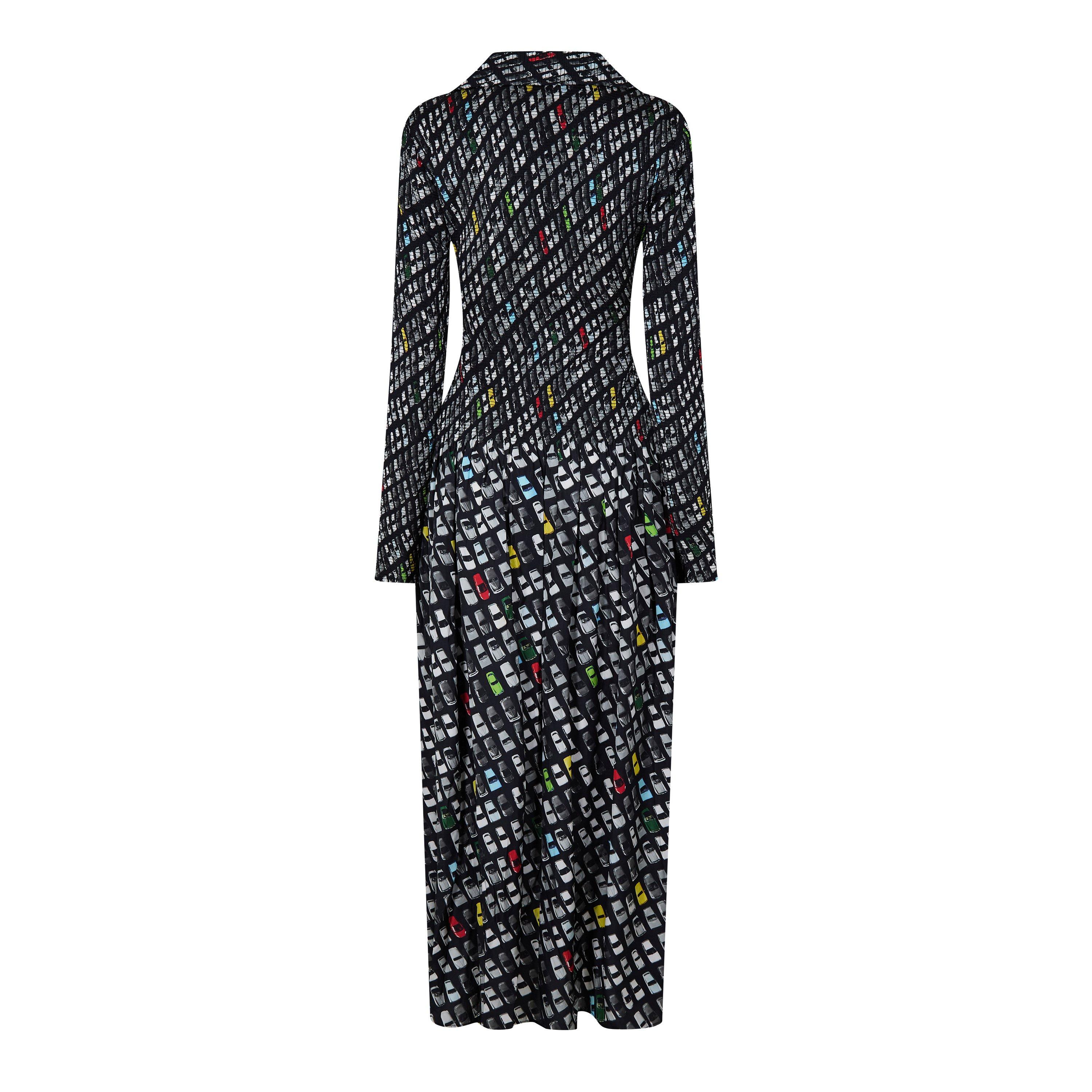 Multicolor - Bottega Veneta - Women's Structured Textured Tailored Blazer Dress - 2