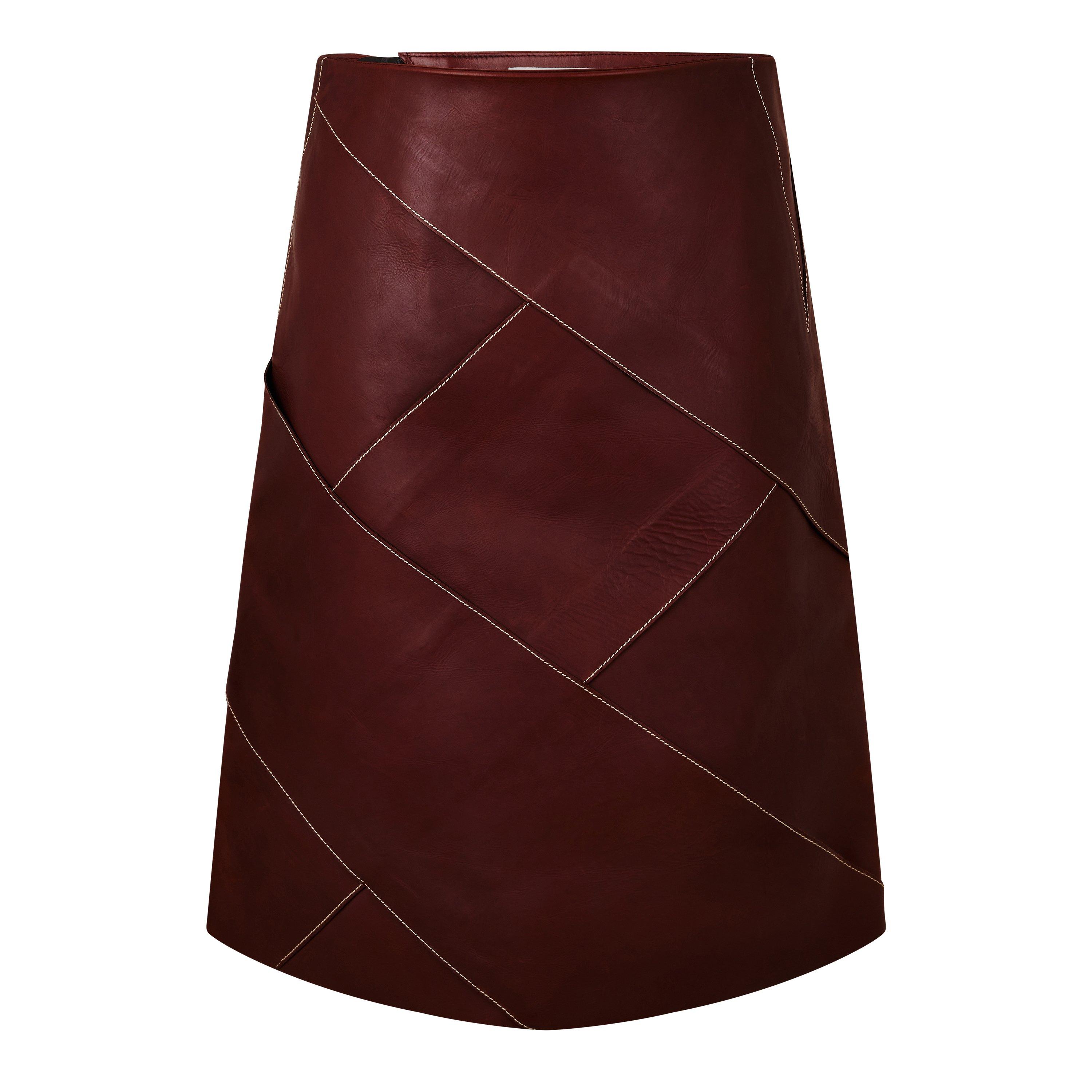 Ox Blood - Bottega Veneta - Women's Midi Skirt - 1