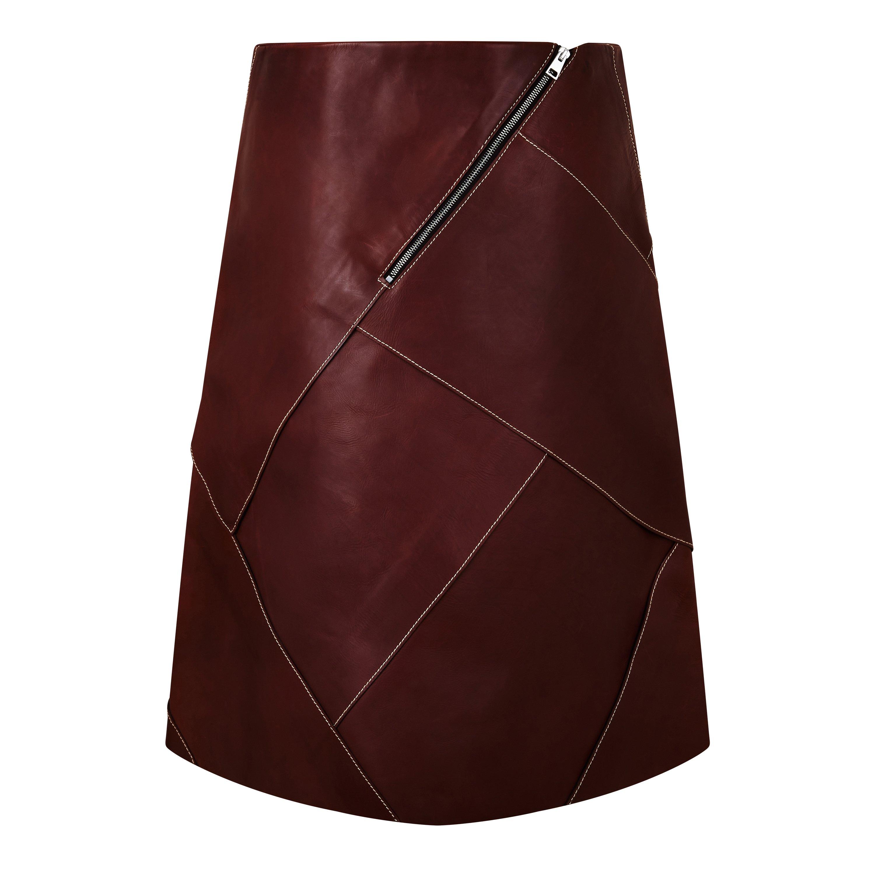 Ox Blood - Bottega Veneta - Women's Midi Skirt - 2