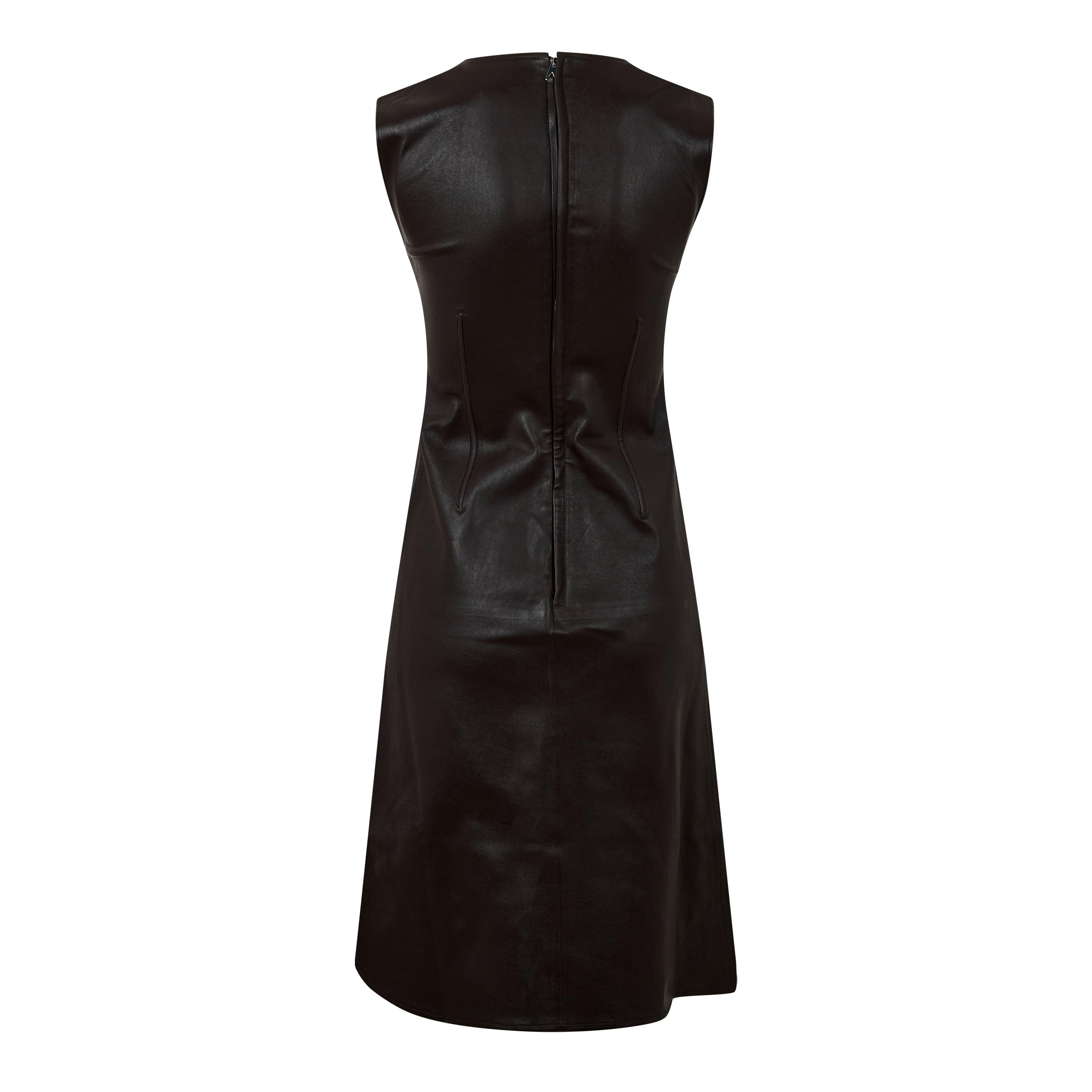 Fondente - Bottega Veneta - Leather Mini Dress - 2