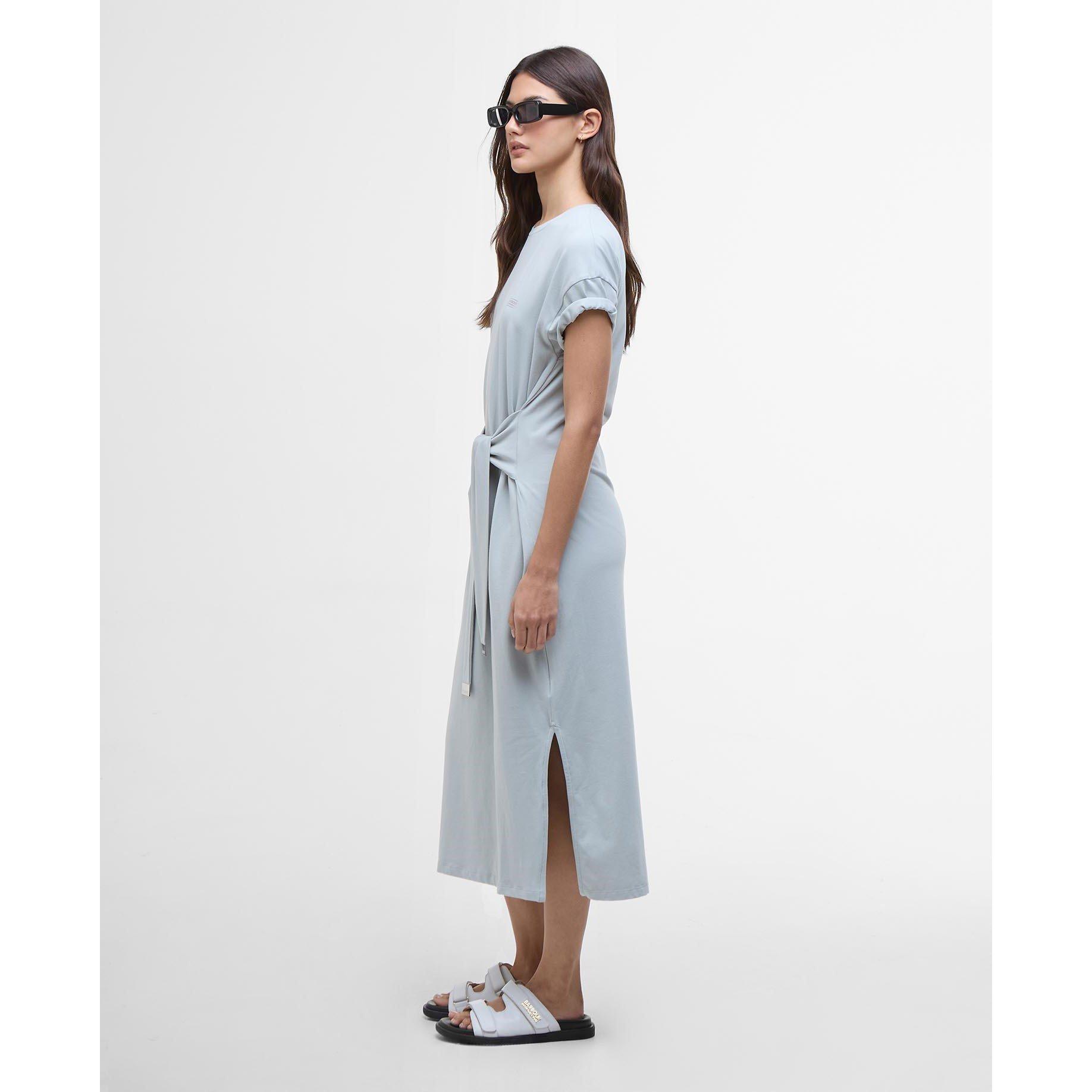 Light Stl Blue - Barbour International - Whitson Midi Dress - 3