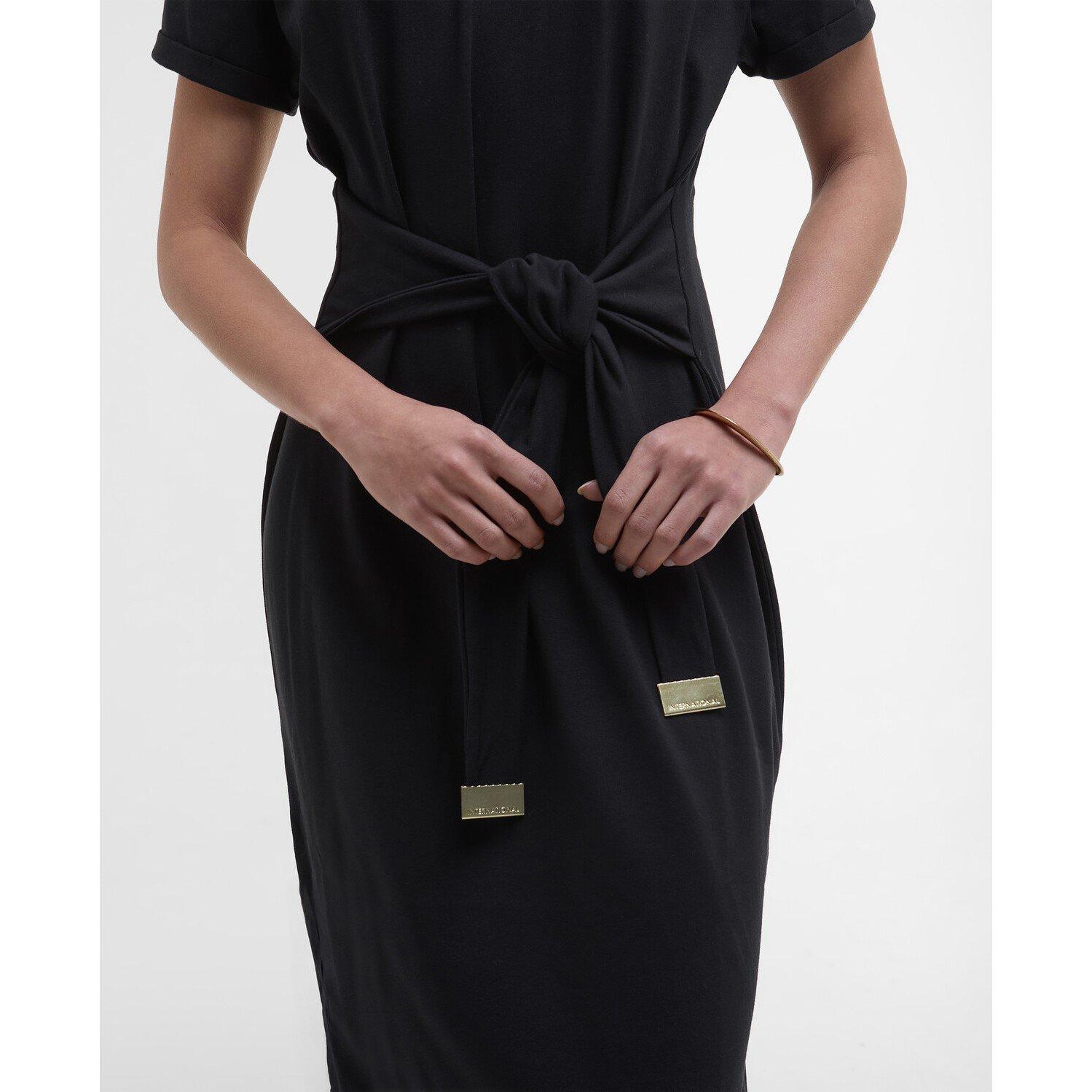 Black - Barbour International - Whitson Midi Dress - 5