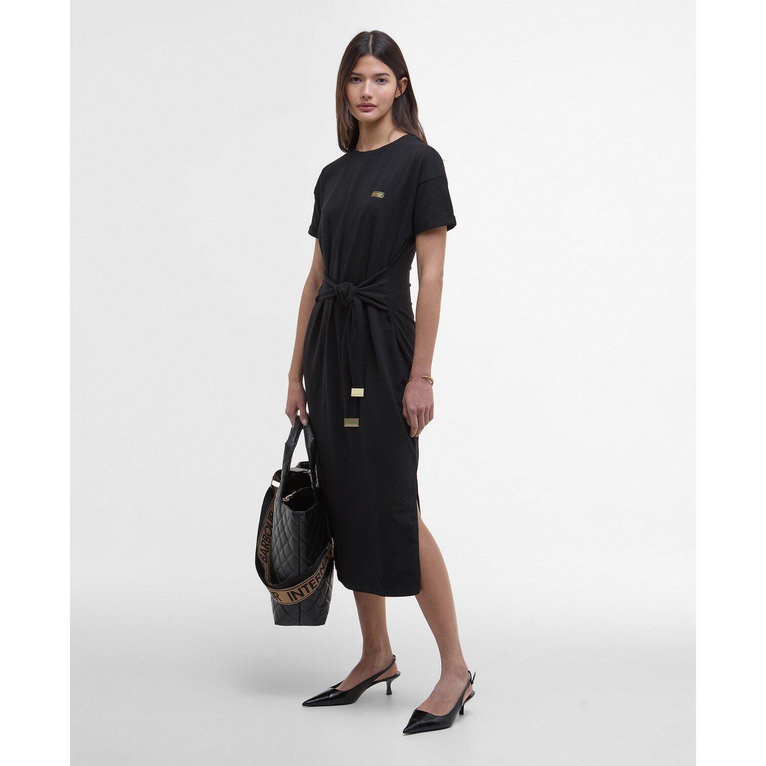 Black - Barbour International - Whitson Midi Dress - 7
