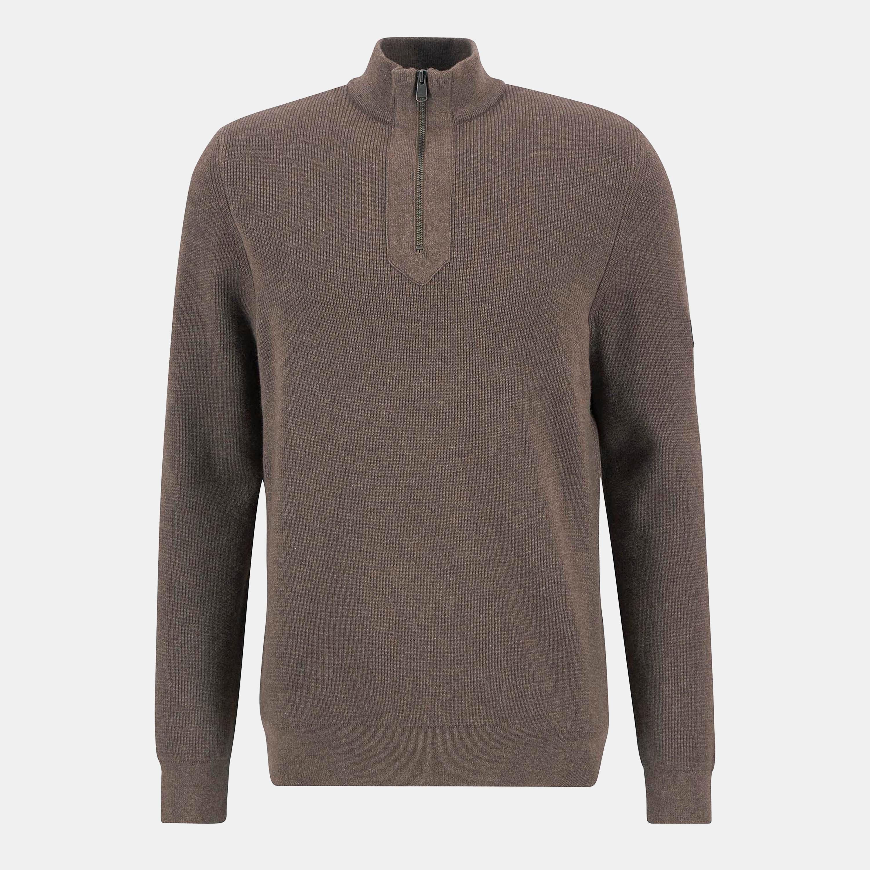 Barbour International Crawley Half Zip Jumper - Brindle ST59 - L