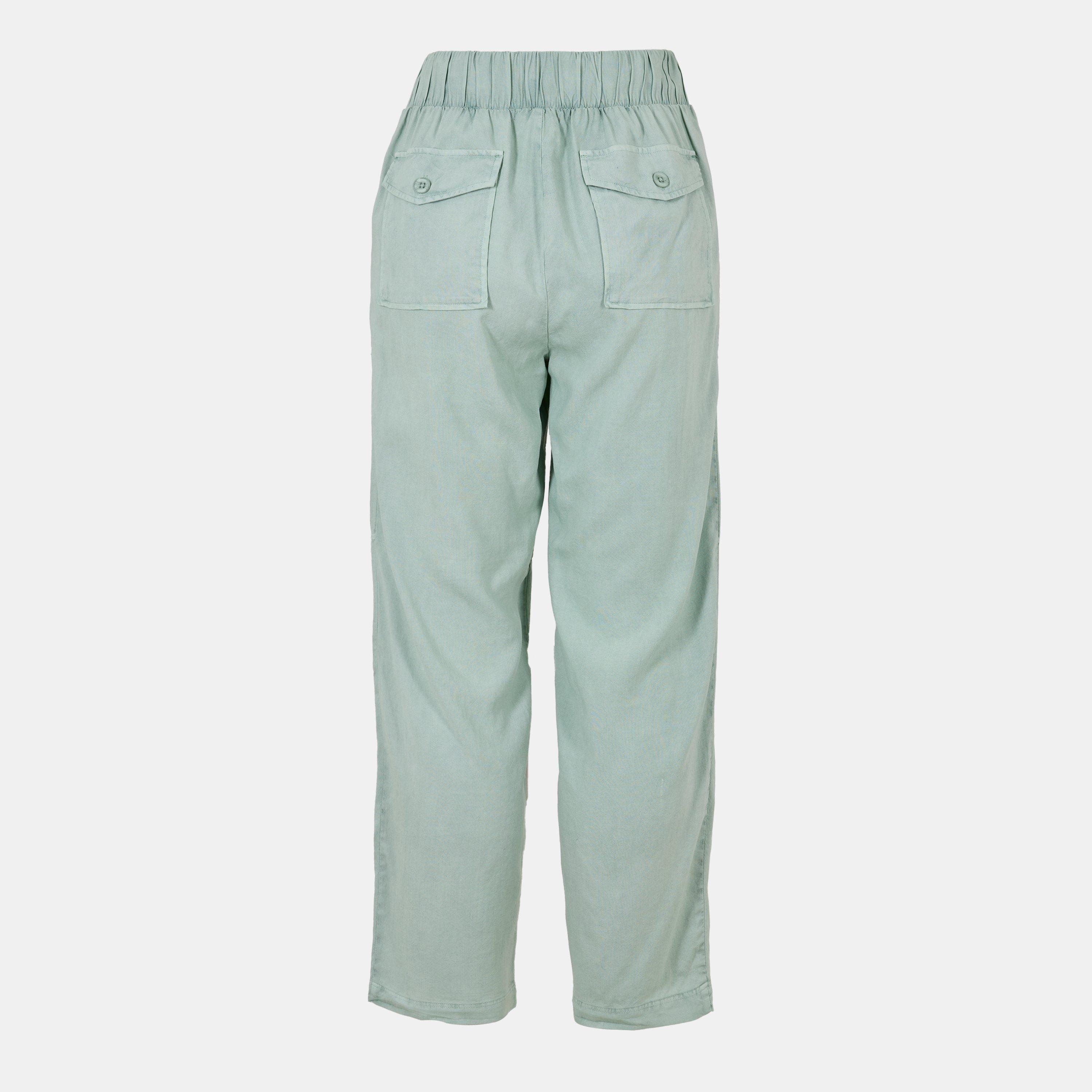 Oasis Green - Bella Dahl - Women's Utility Tailored Trousers - 2