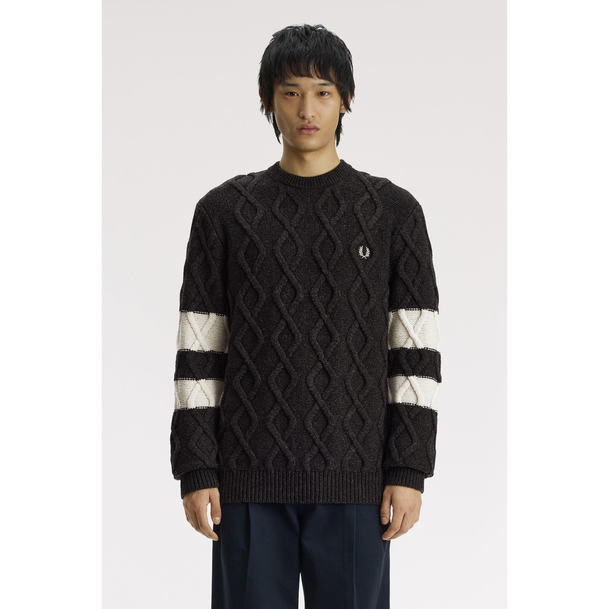 Charc Marl 948 - Fred Perry - Fred Dmnd Cbl Jmpr Sn64 - 3