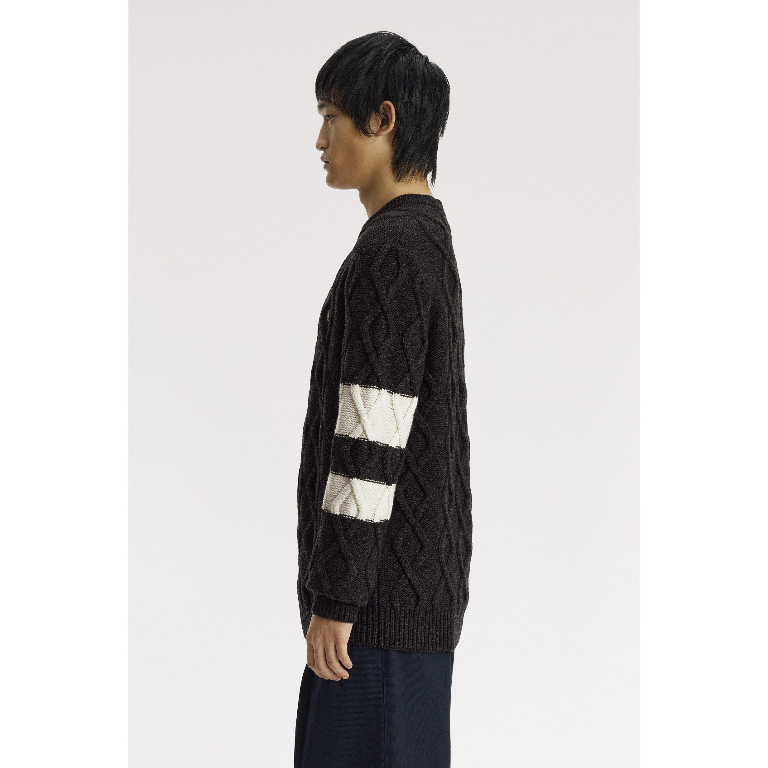 Charc Marl 948 - Fred Perry - Fred Dmnd Cbl Jmpr Sn64 - 4