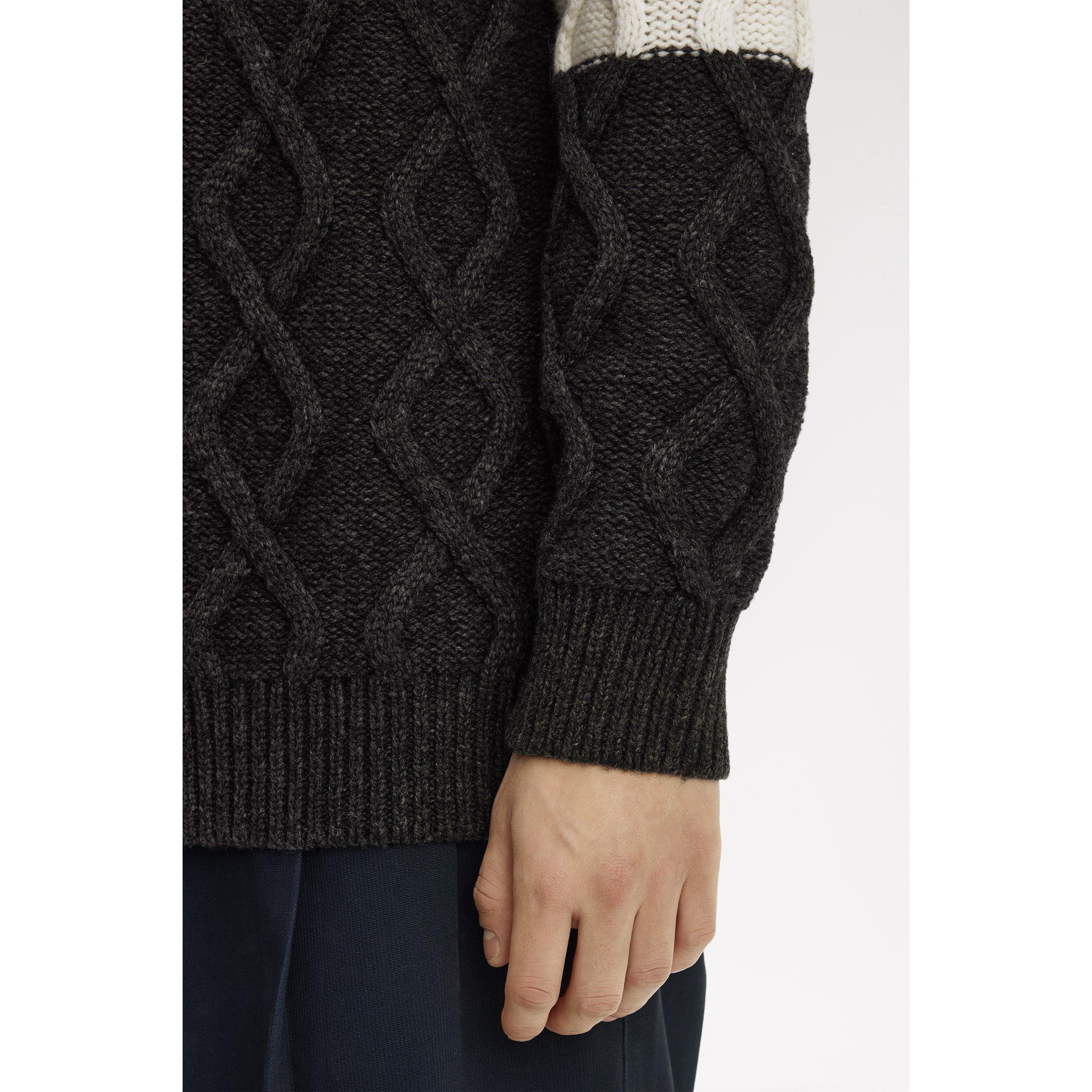 Charc Marl 948 - Fred Perry - Fred Dmnd Cbl Jmpr Sn64 - 5