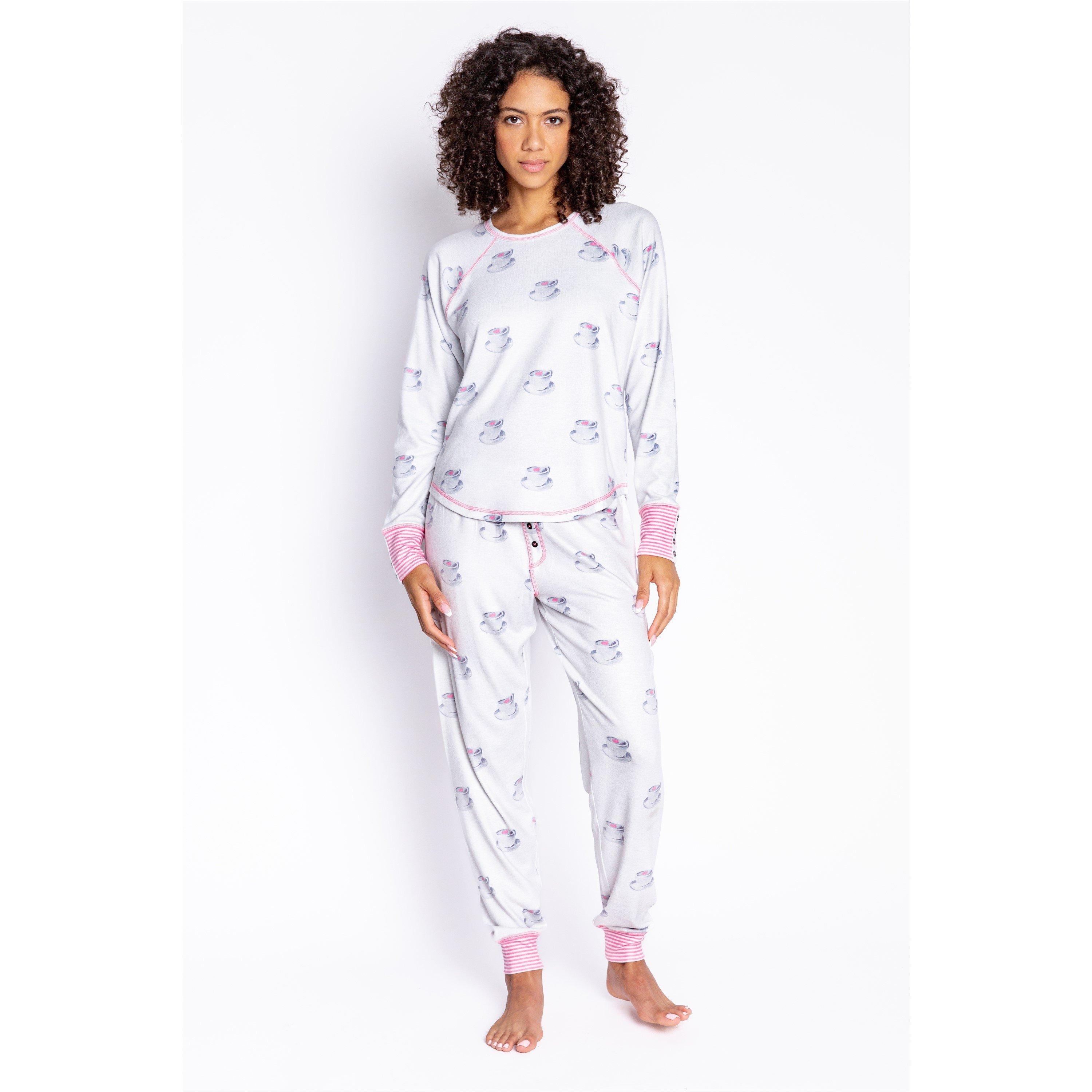Beige - PJ Salvage - Salvage Teacup Pyjama Set - 2