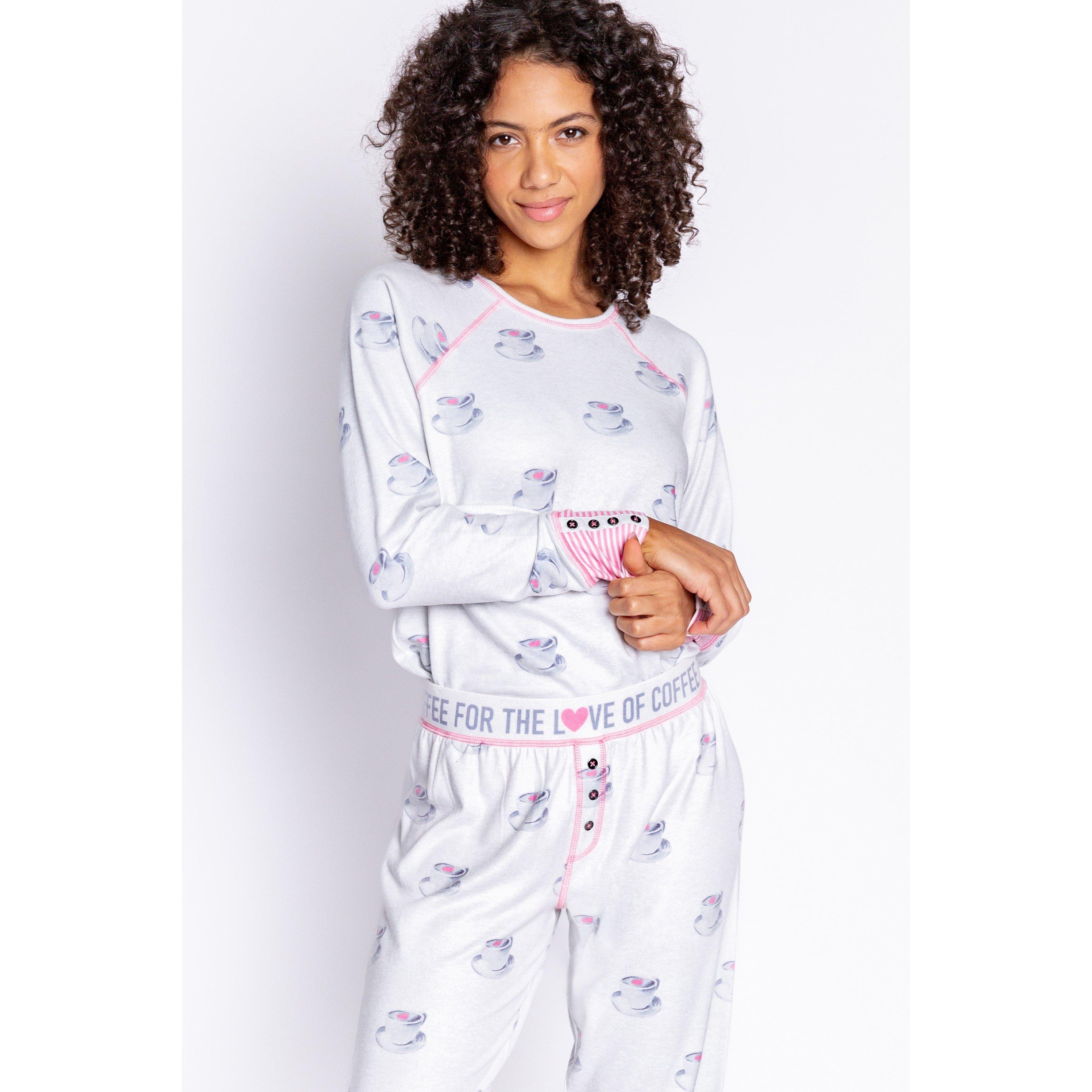 Beige - PJ Salvage - Salvage Teacup Pyjama Set - 3