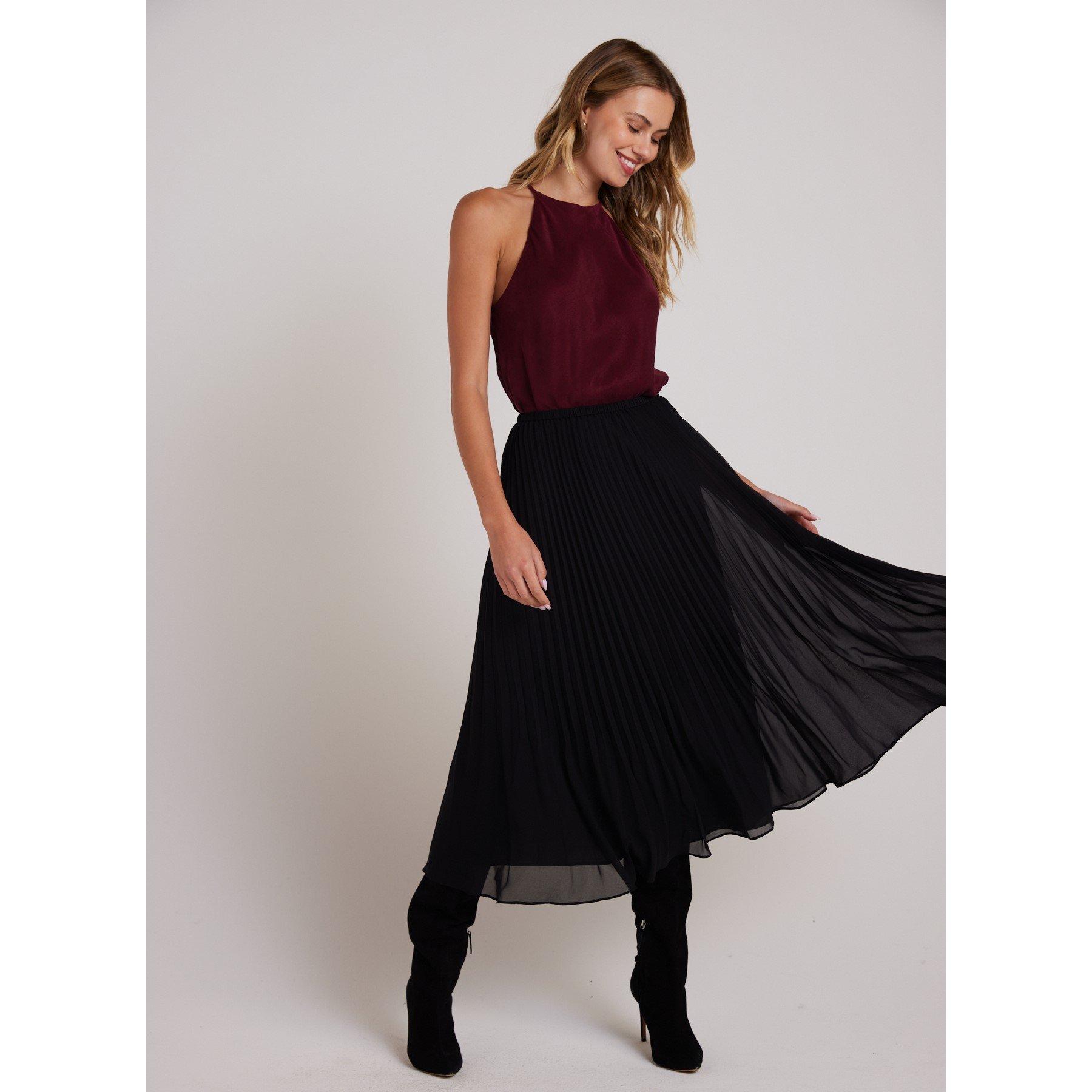 Black - Bella Dahl - Women's Sunburst Midi Skirt - 2