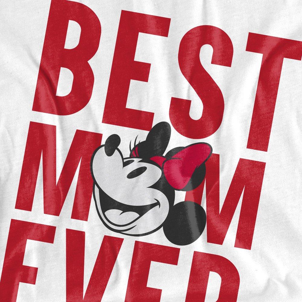 White - Disney - Minnie Mouse Best Mom Ever T-Shirt White - 2
