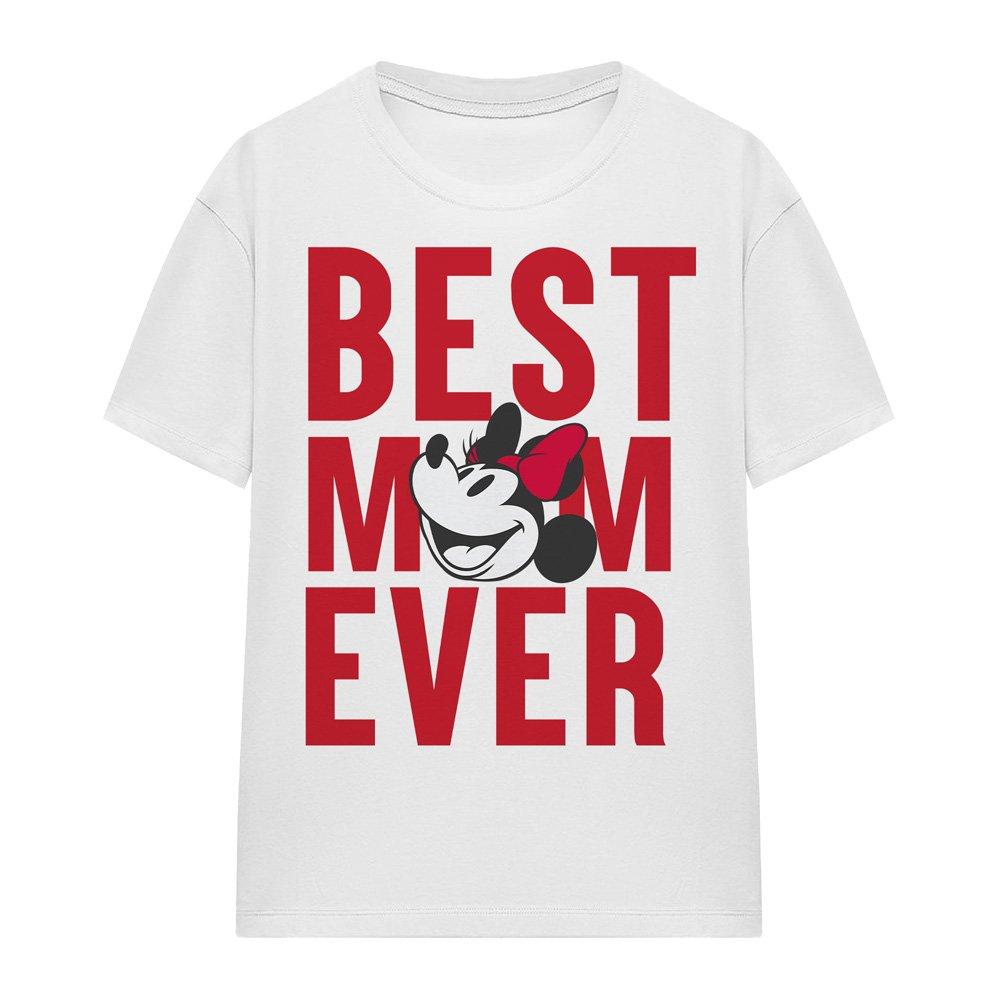 White - Disney - Minnie Mouse Best Mom Ever T-Shirt White - 4