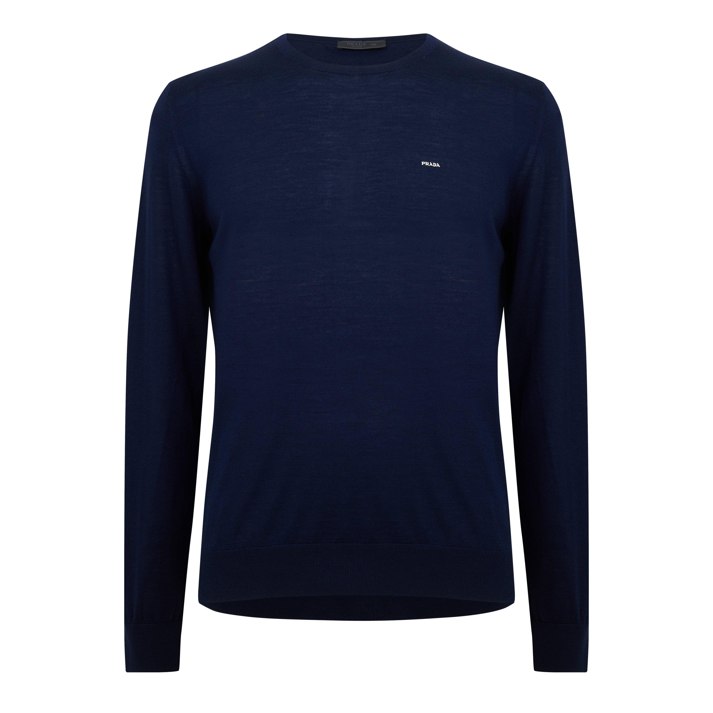 Prada Men's Knitted Crew Neck Jumper