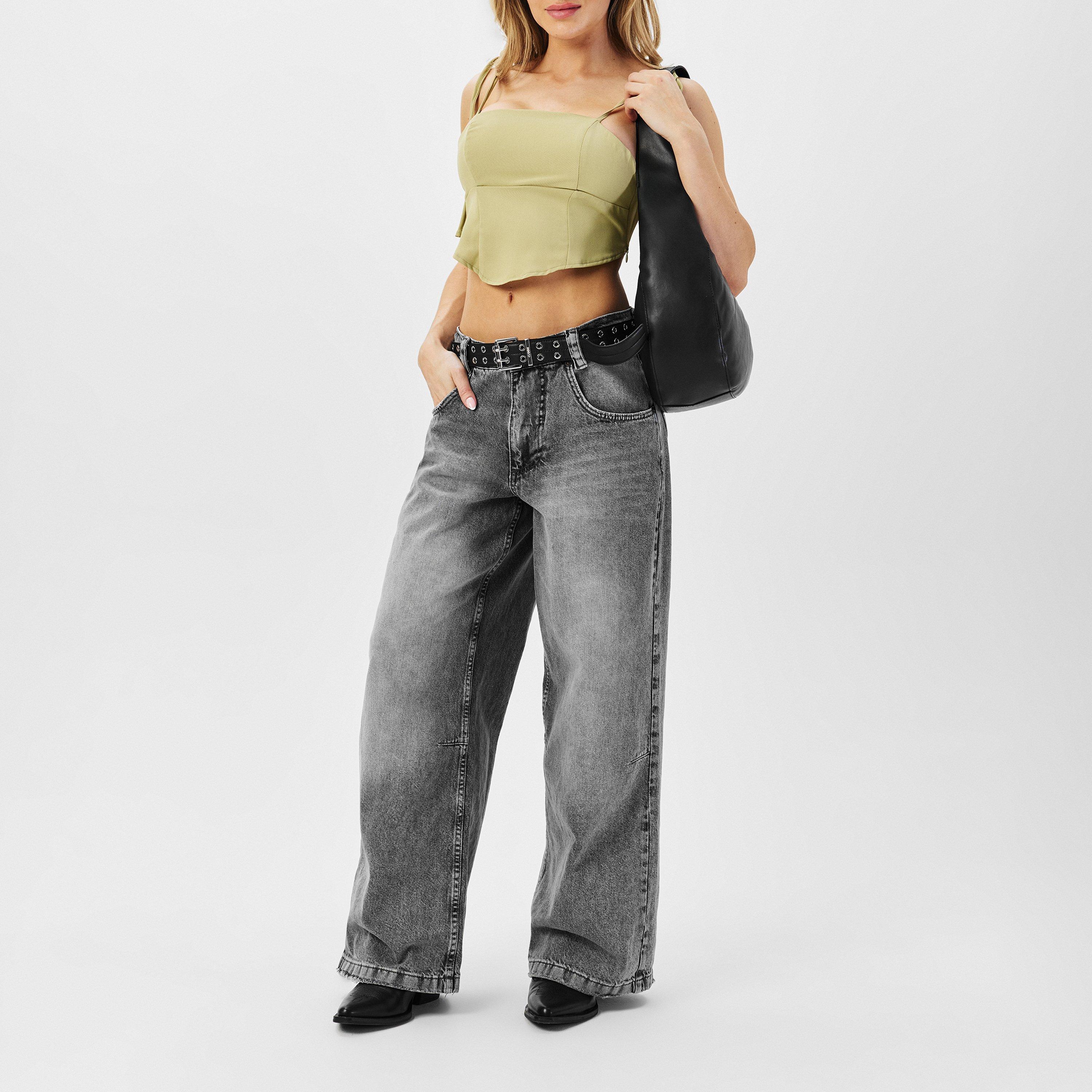 Sage - Missy Empire - Strap Corset Top Womens - 6