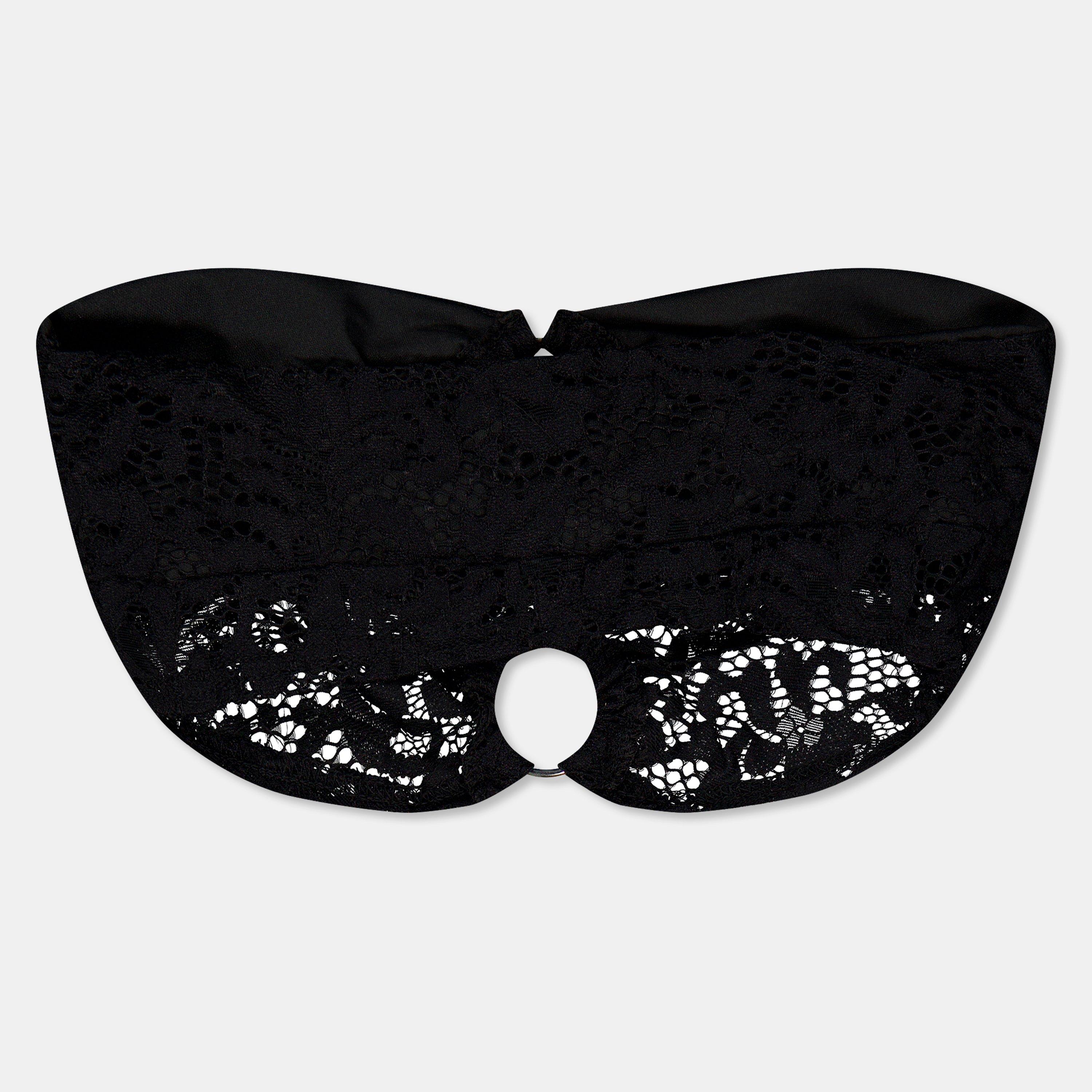 Preto - Missy Empire - Empire Lace Cut Out Bandeau Womens - 2