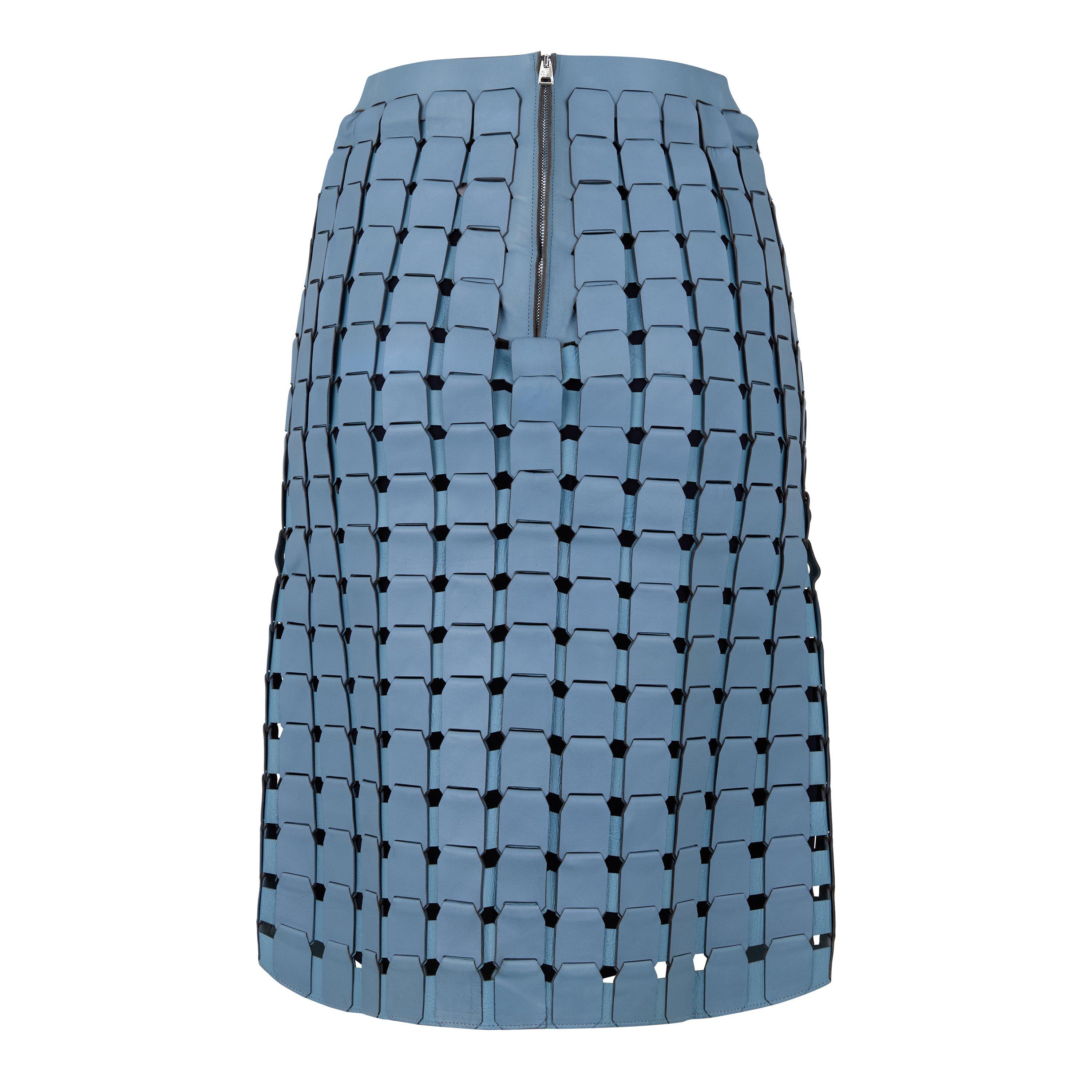Ice - Bottega Veneta - Women's Structured Midi Skirt - 2