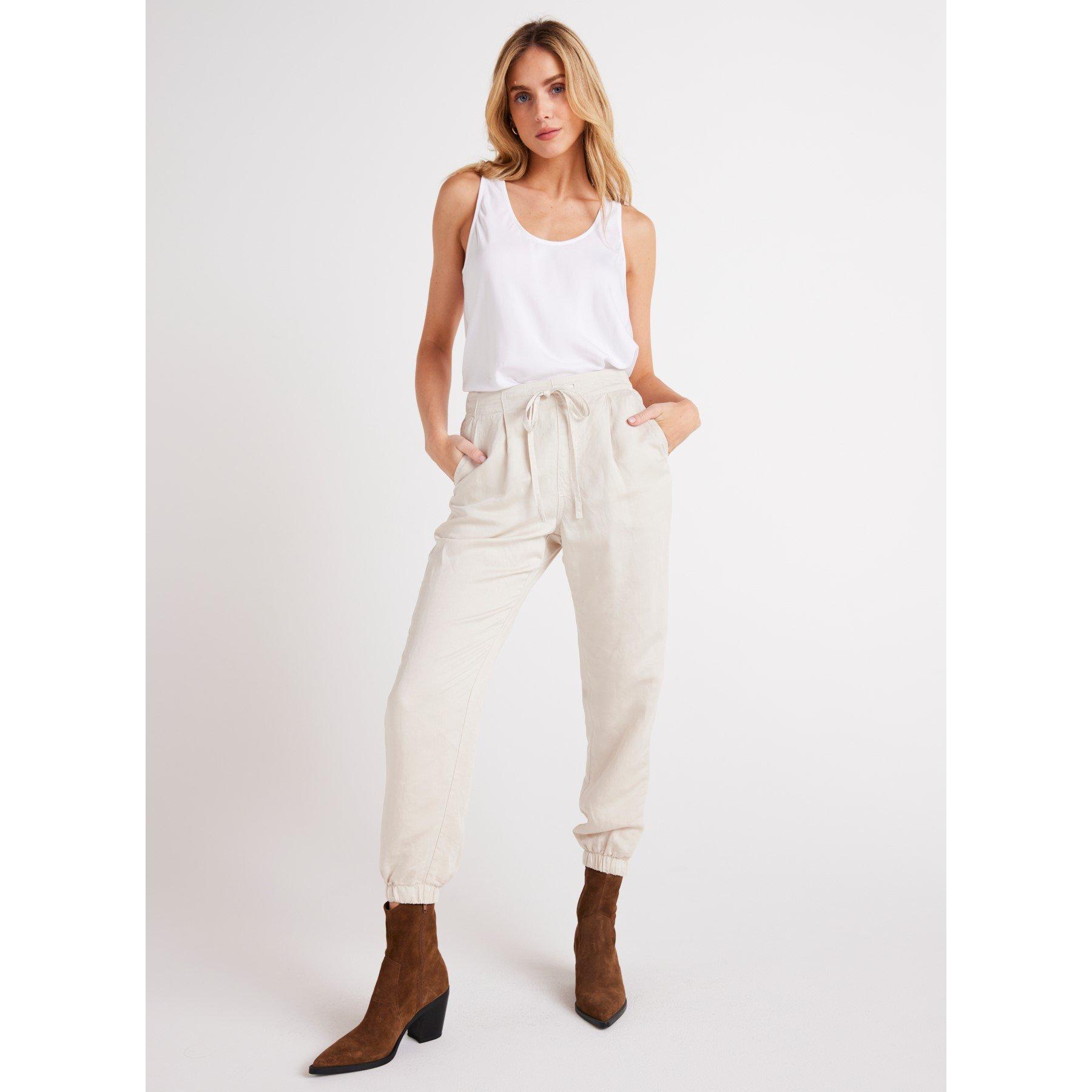 Soft Pearl - Bella Dahl - Women's Woven Tailored Trousers - 2