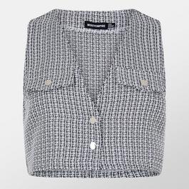 Missy Empire Boucle Crop Top