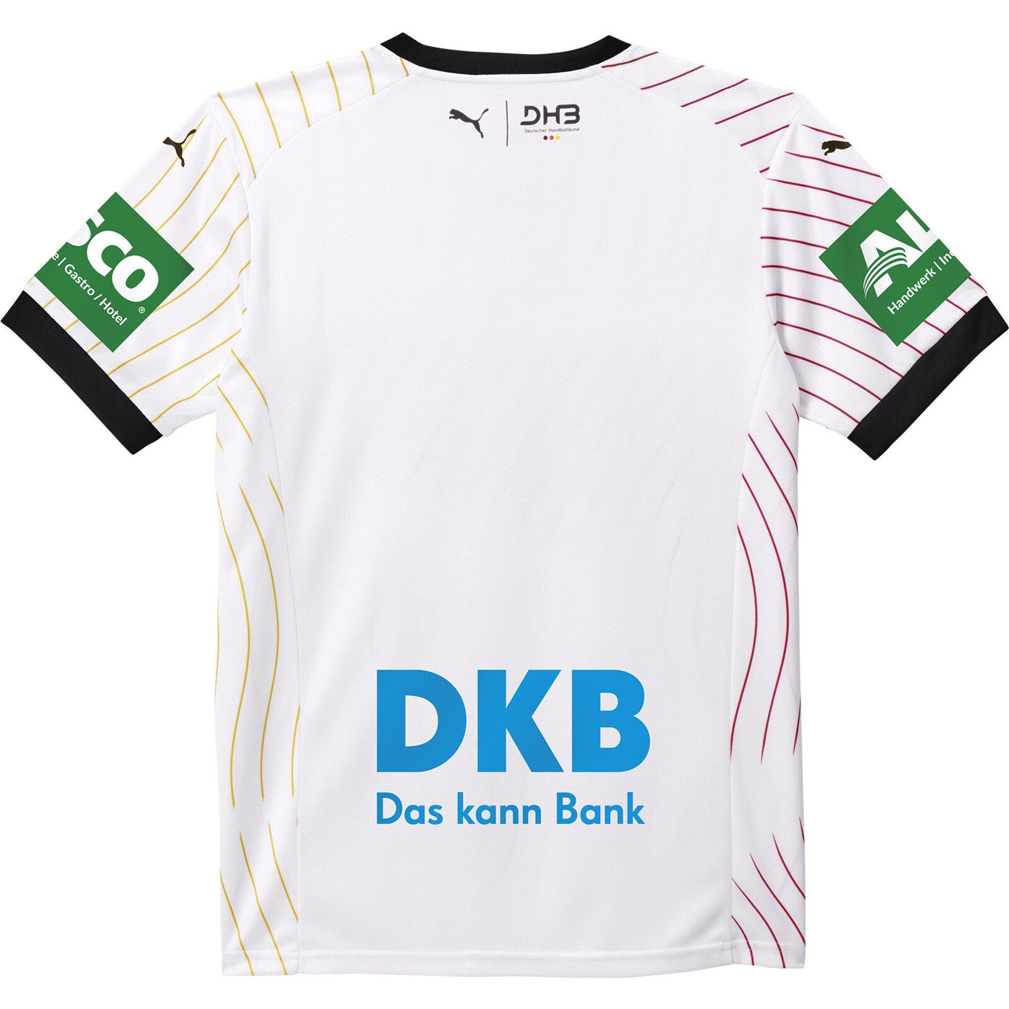 White/Black - Puma - Men's DHB Home Short Sleeve Performance 2025 T-Shirt - 2