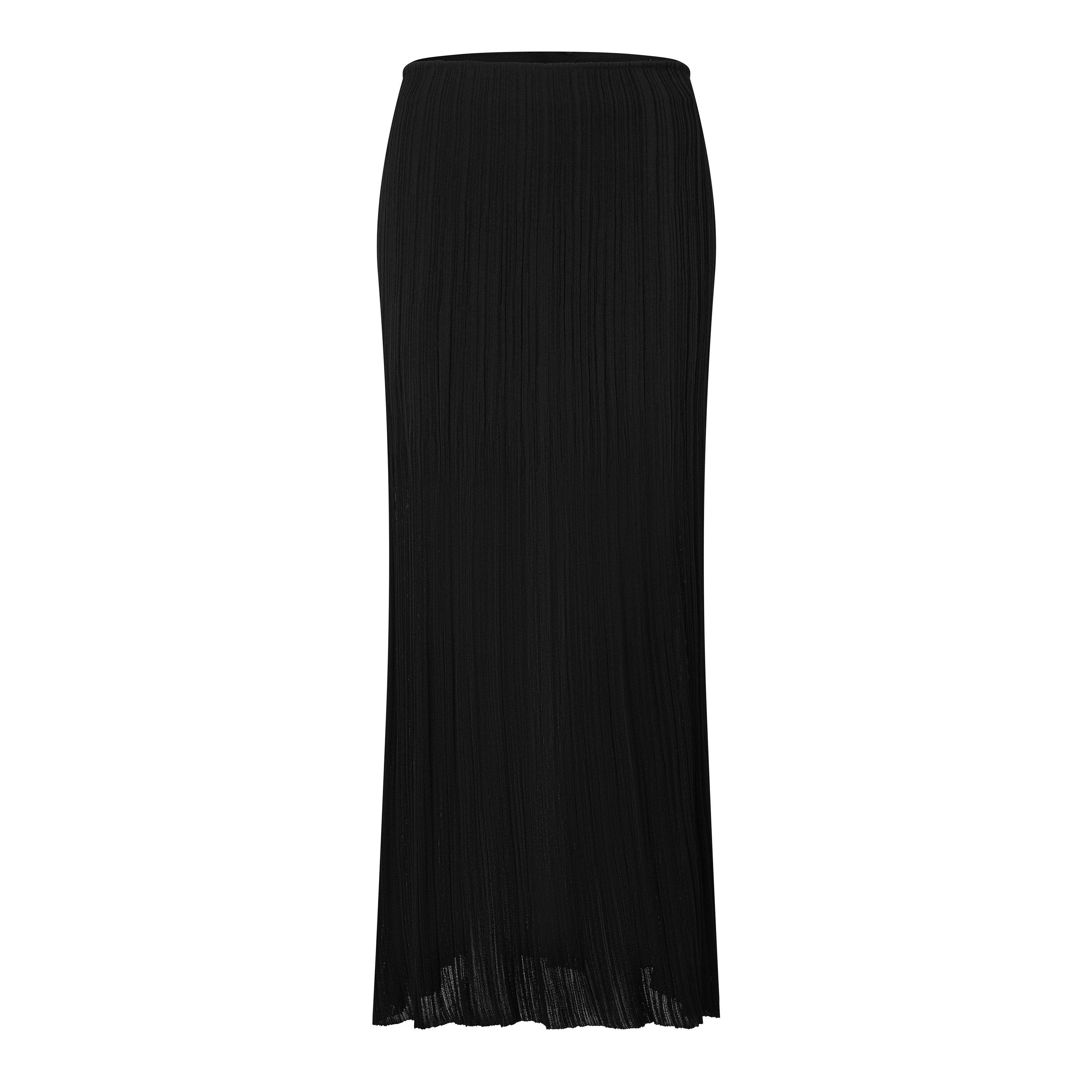 Balmain Balmain Viscose Skir Ld63 - Black - Size 10 (S)