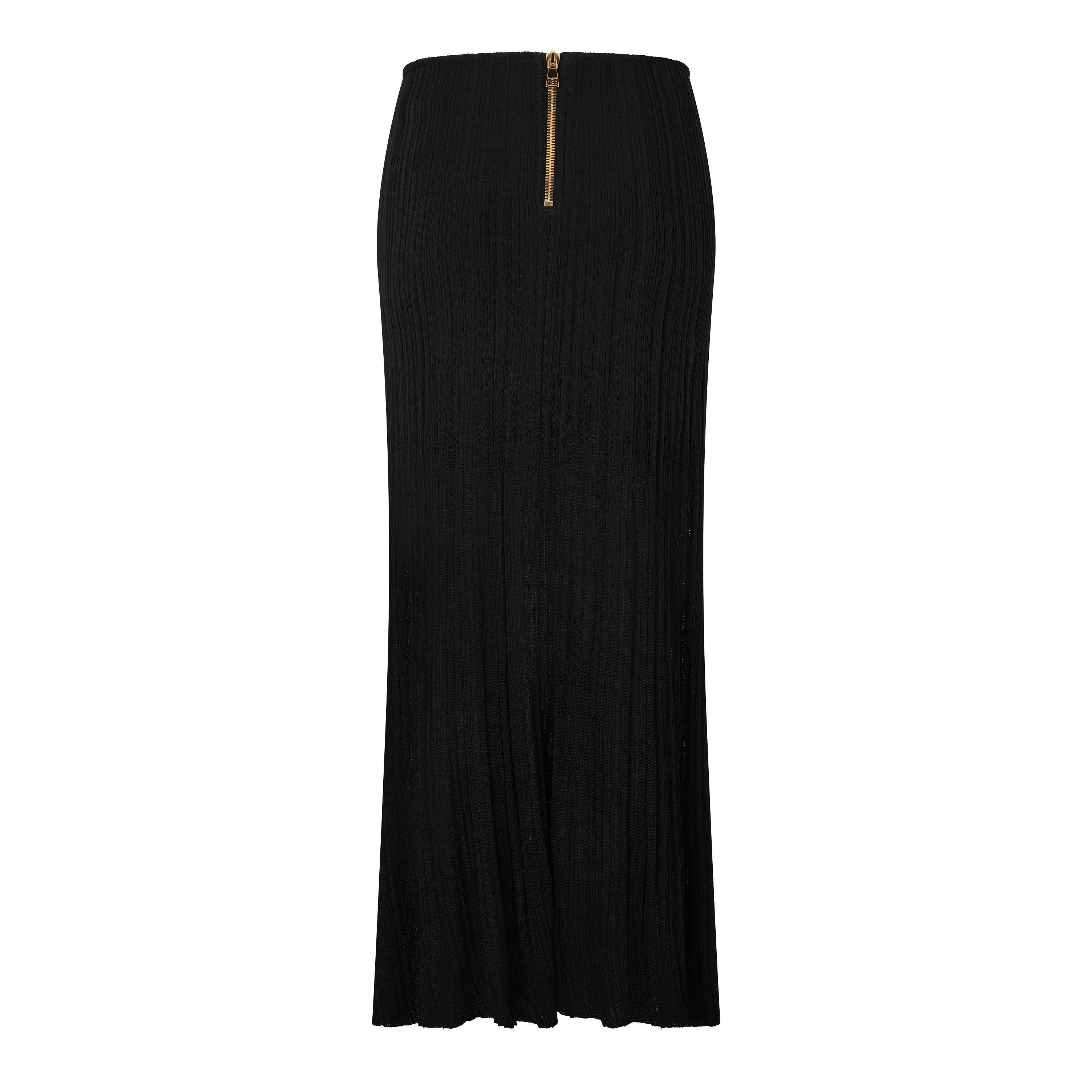 Black - Balmain - Balmain Viscose Skir Ld63 - 2
