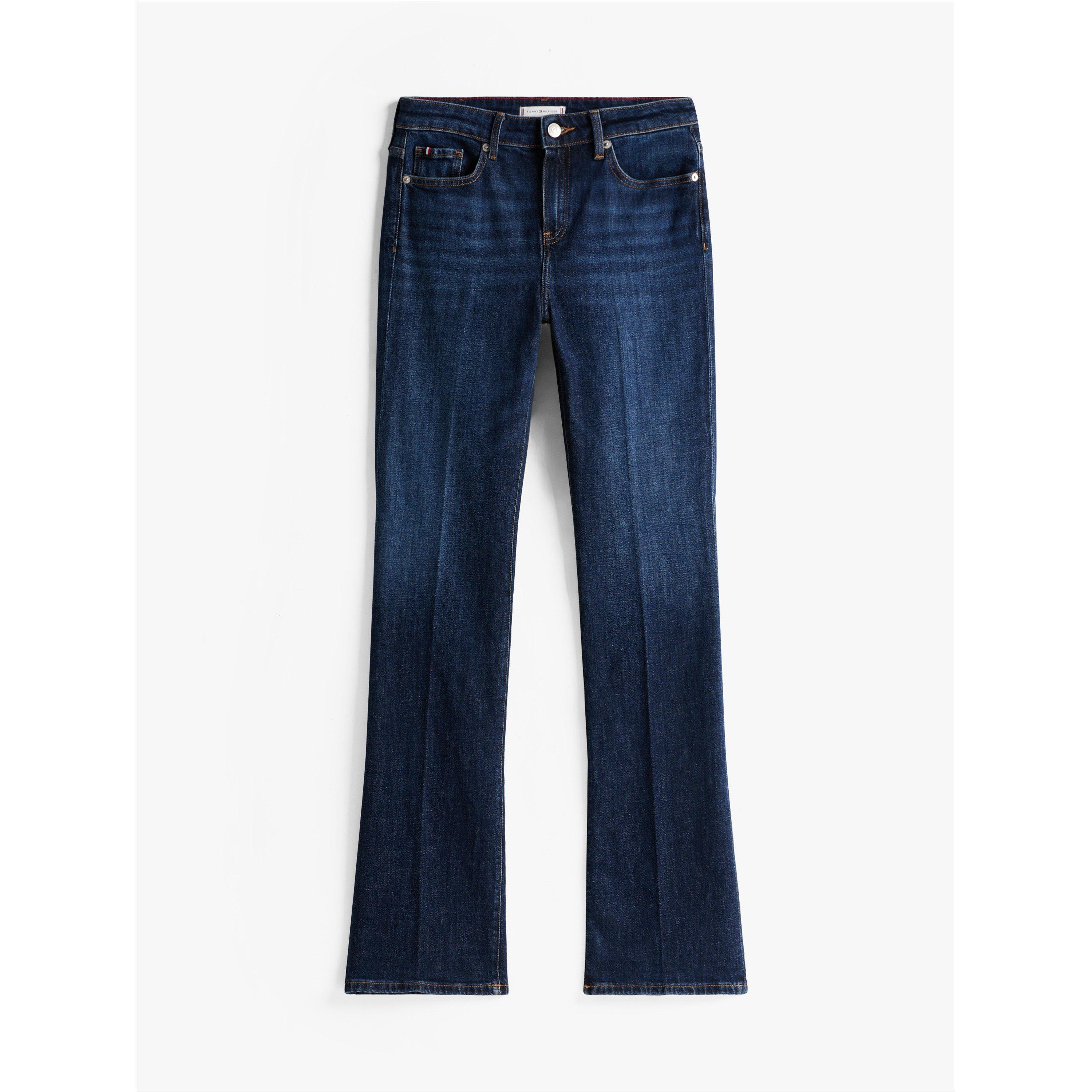 Tommy Hilfiger Women's Bootcut Jeans - Dark Blue - Size 34 L30