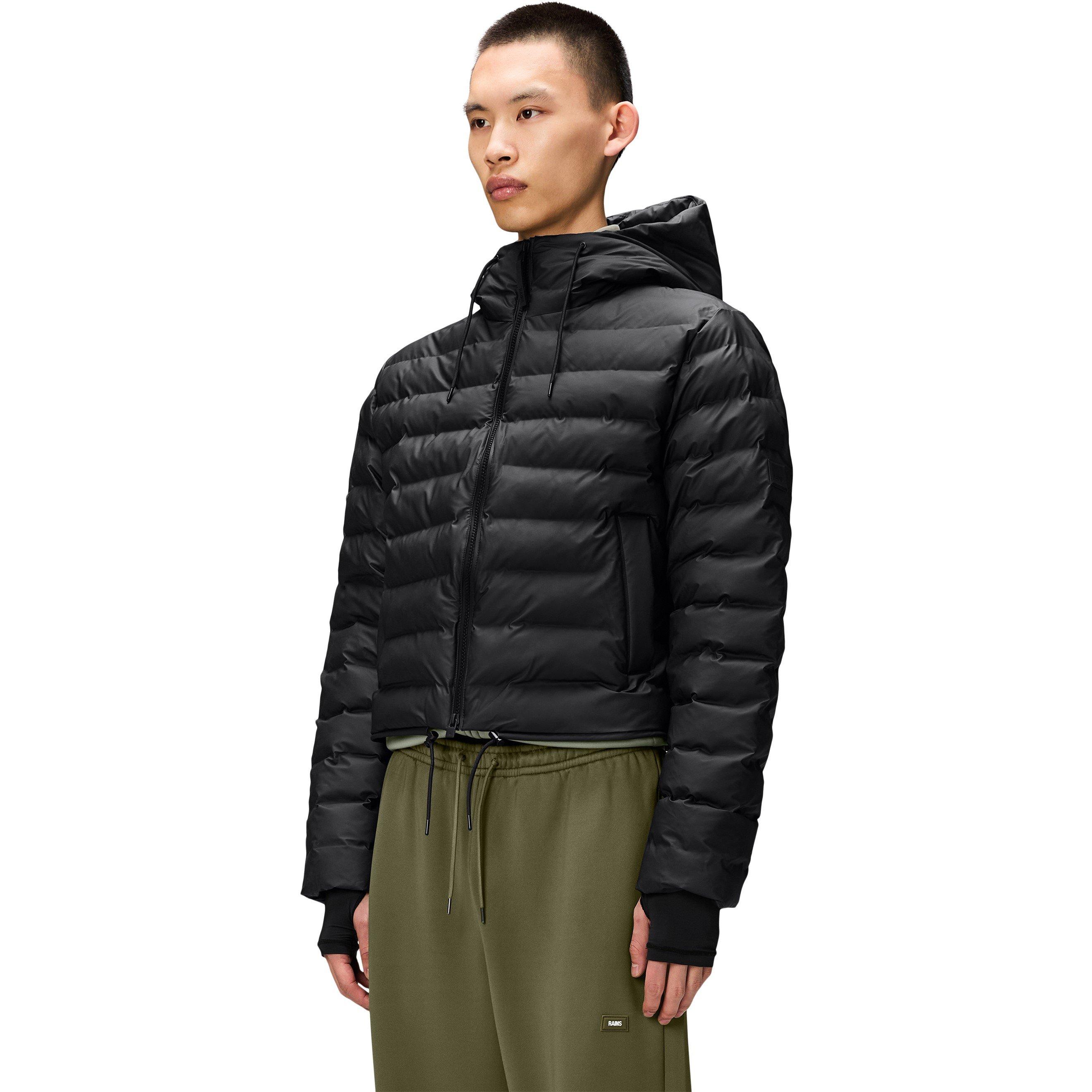 01 Black - Rains - Women's Lohja Lightweight Cropped Short Puffer Jacket - 3