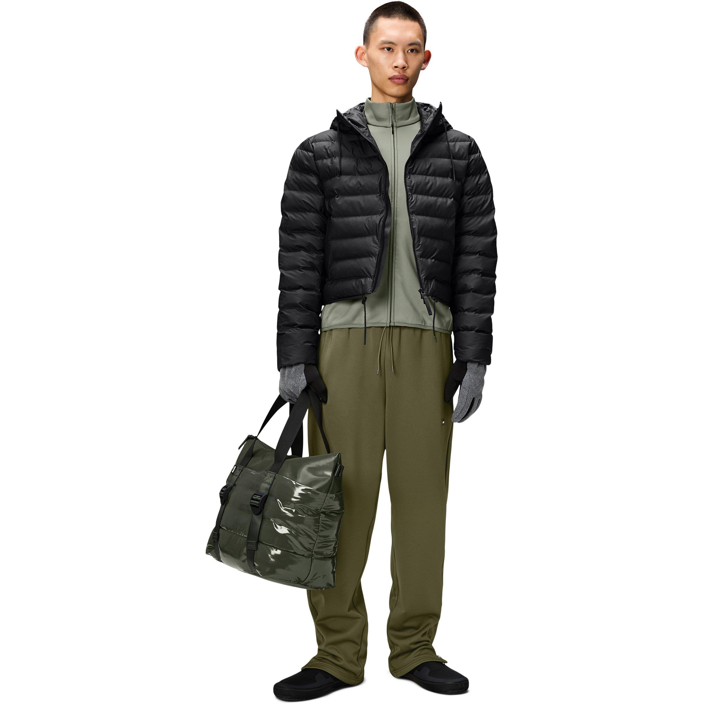 01 Black - Rains - Women's Lohja Lightweight Cropped Short Puffer Jacket - 5