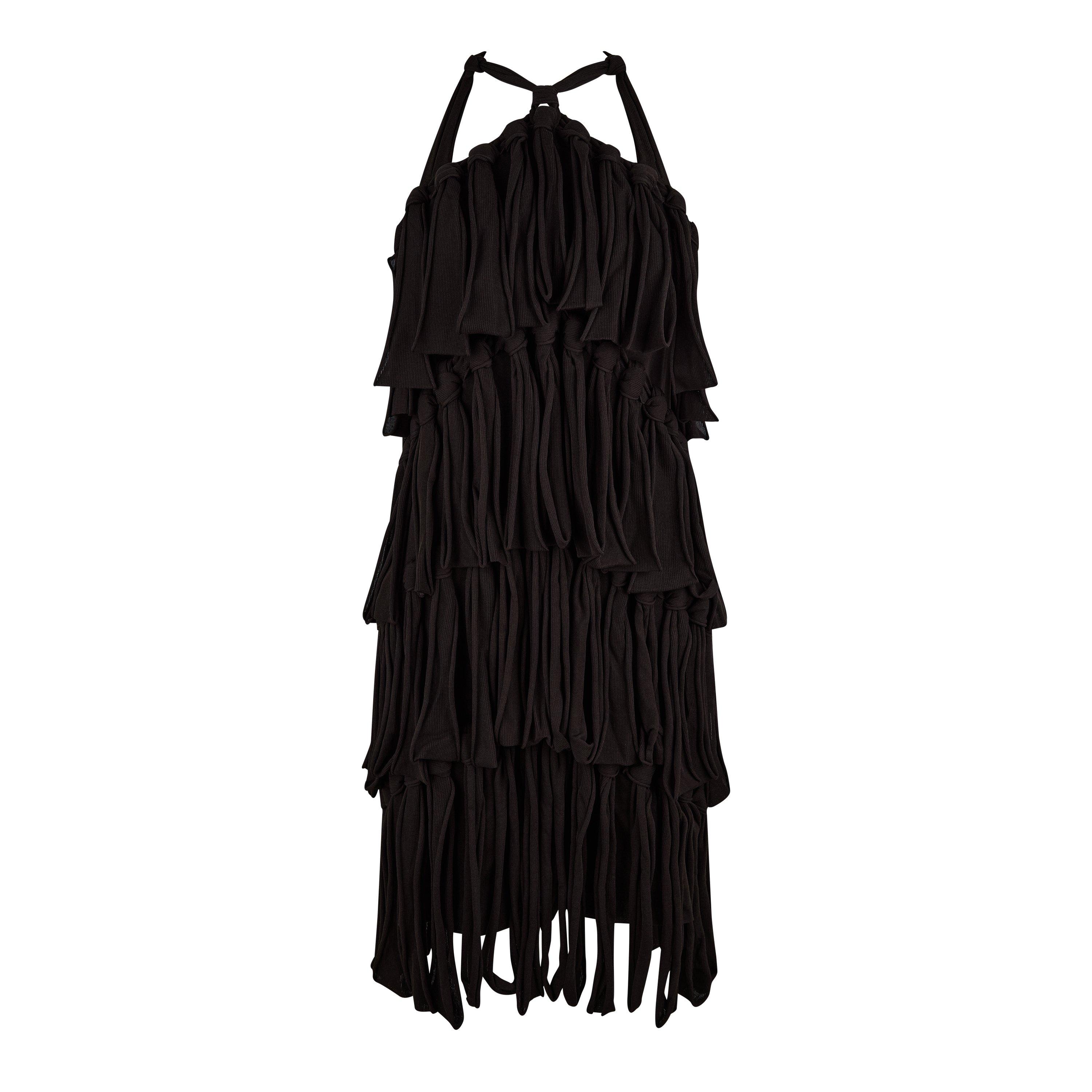 Bottega Veneta Women's Architectural Flared Skater Dress - Chocolate - Size 10 (36)