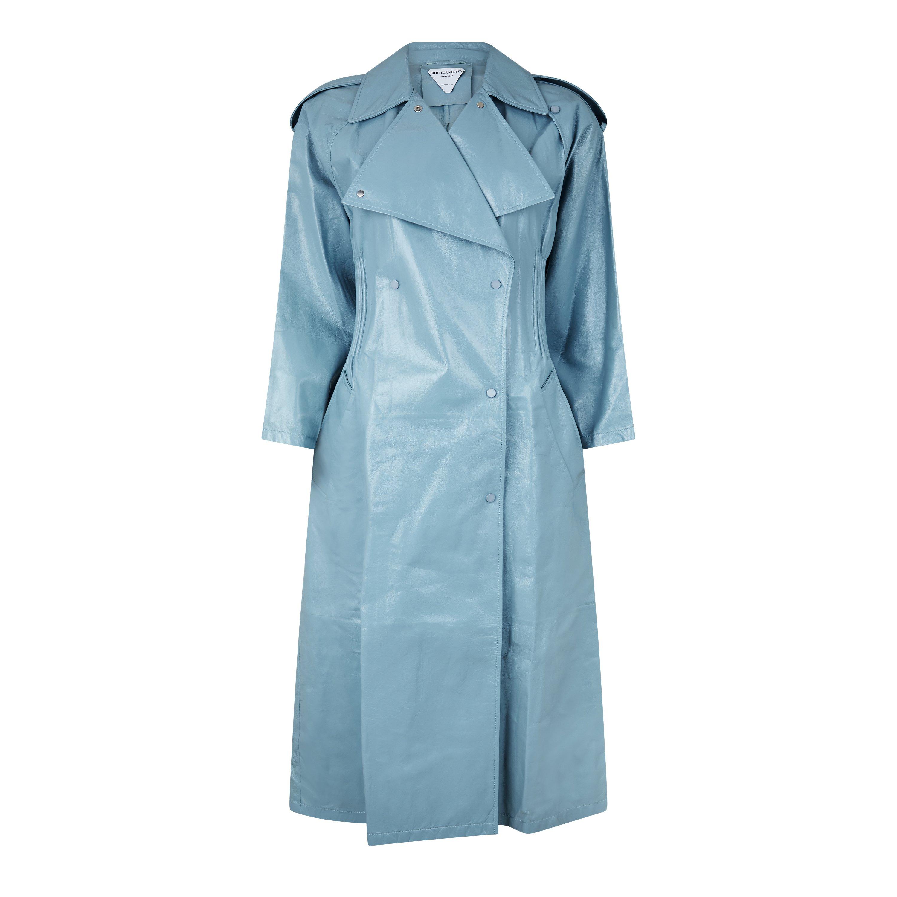 Bottega Veneta Women's Adjustable Belt Trench Coat - Ice - Size 4 (36)