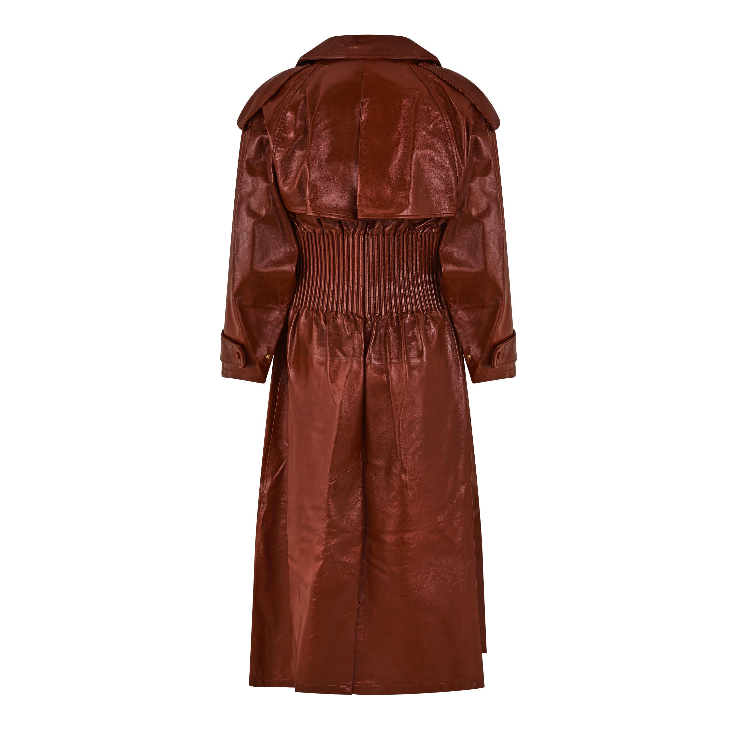 Rust - Bottega Veneta - Women's  Classic Trench Coat - 2
