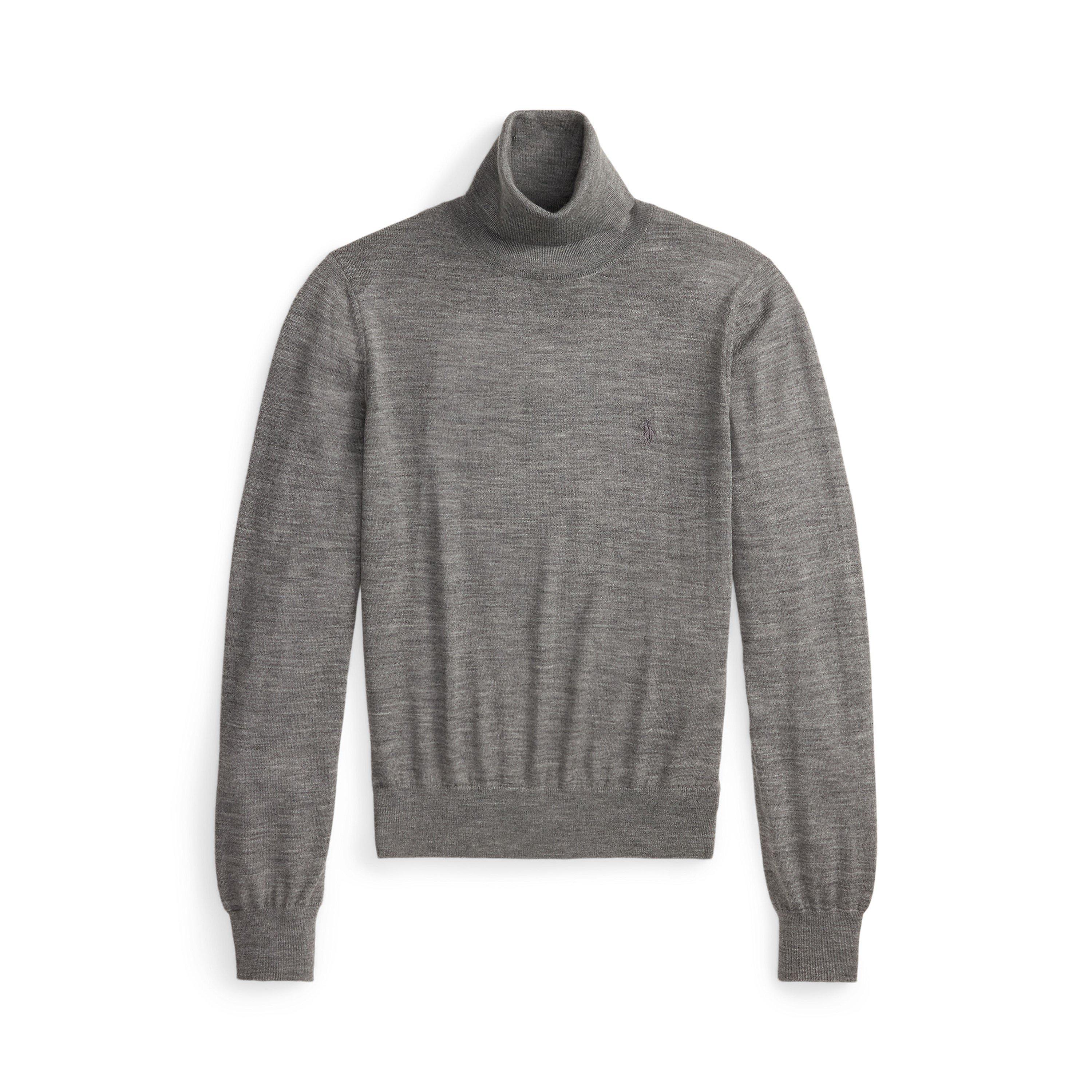 FLANNEL GRY - Polo Ralph Lauren - Women's Roll Neck Sweater Turtle Jumper - 1