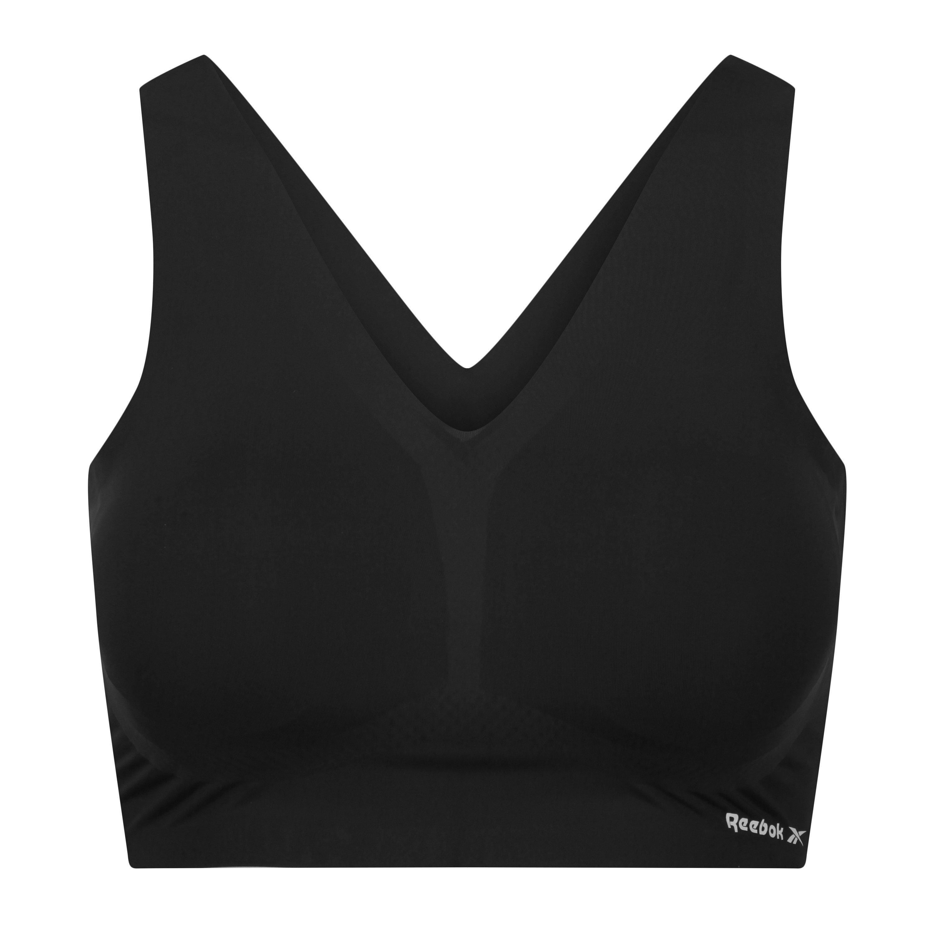 Nero - Reebok - Women's Amina Band Jersey Bralette - 1