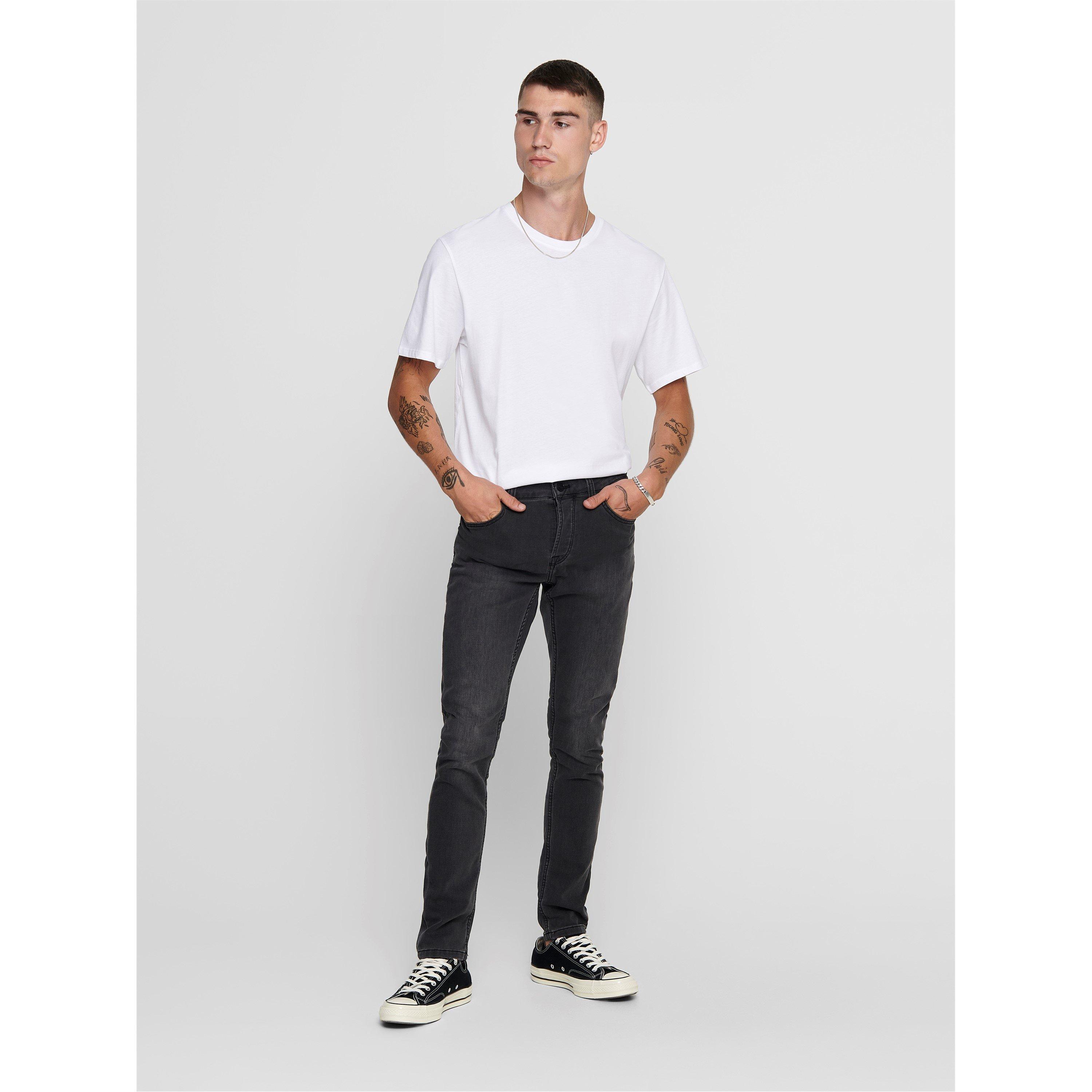 Bijela - Only and Sons - Men's Oversized T-Shirt - 3