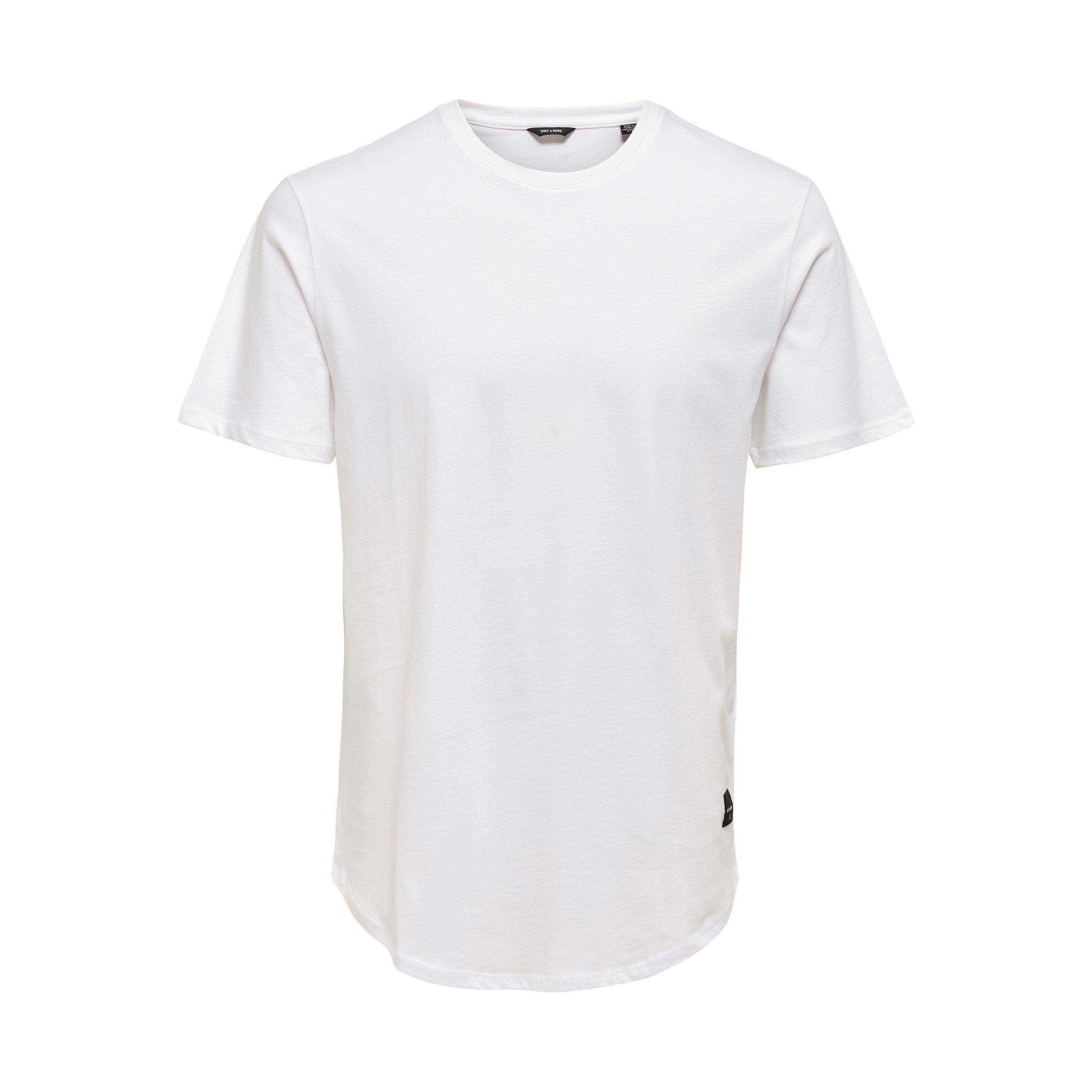 Bijela - Only and Sons - Men's Oversized T-Shirt - 5