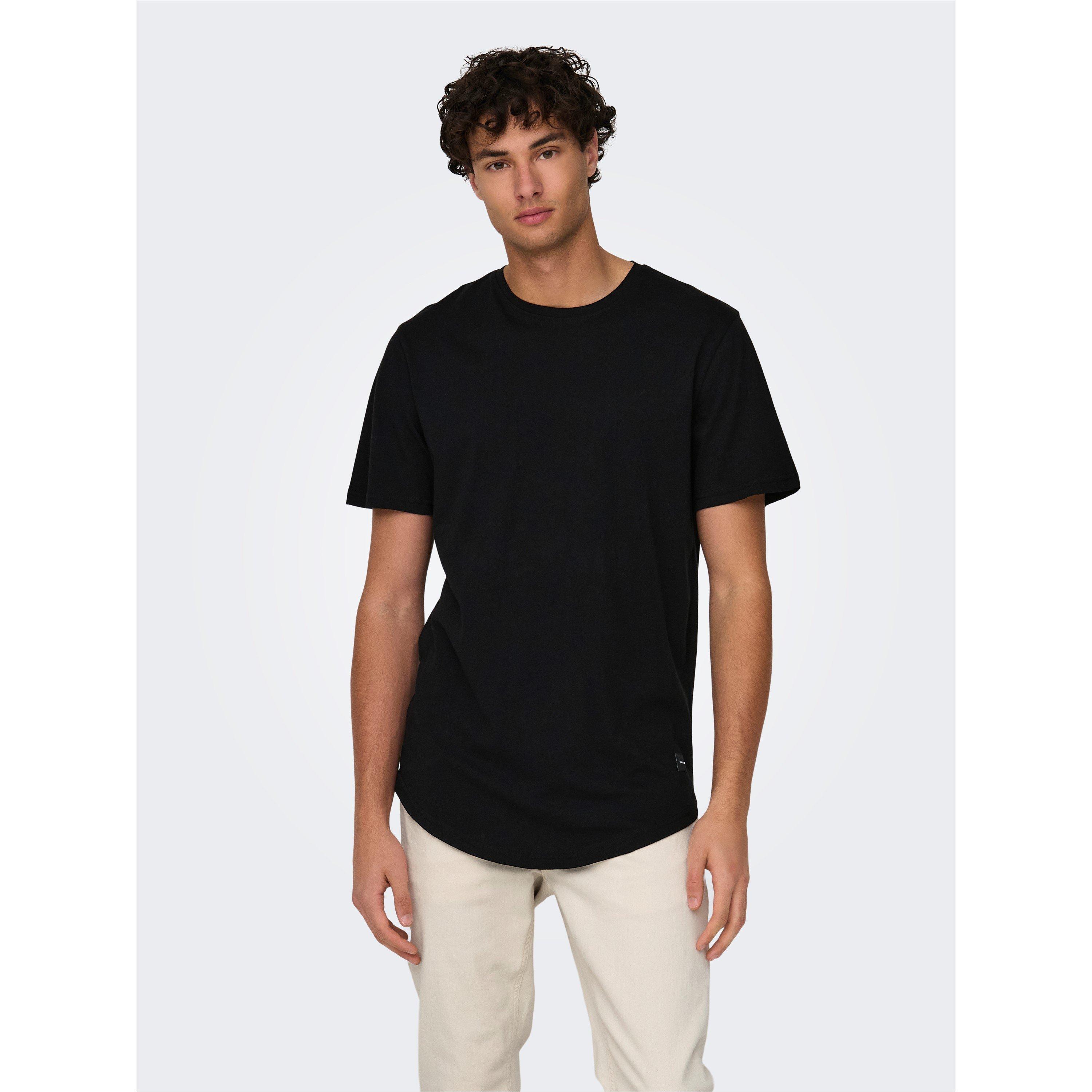 Zwart - Only and Sons - Men's Oversized T-Shirt - 1