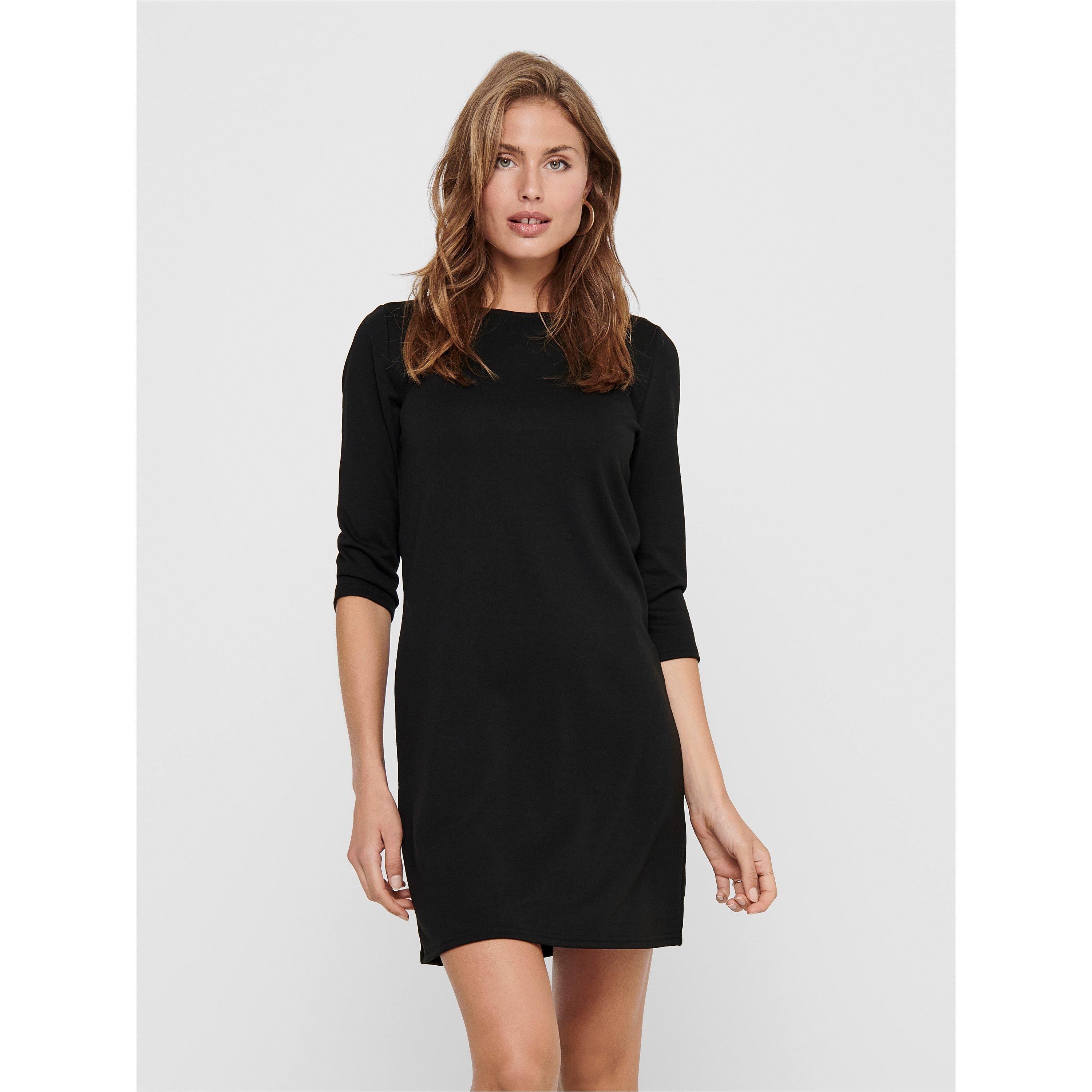Black - Only - Jersey A Line Dress - 2