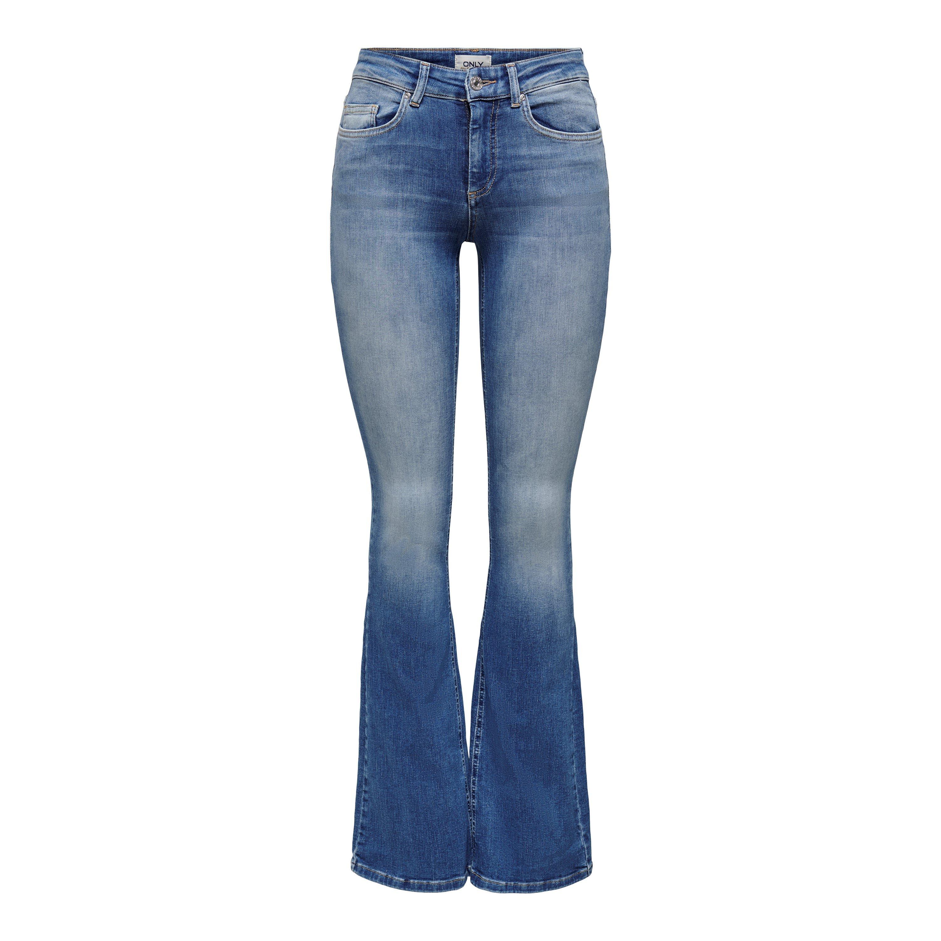 Medium Blauw - Only - Flared Bootcut Jeans - 6