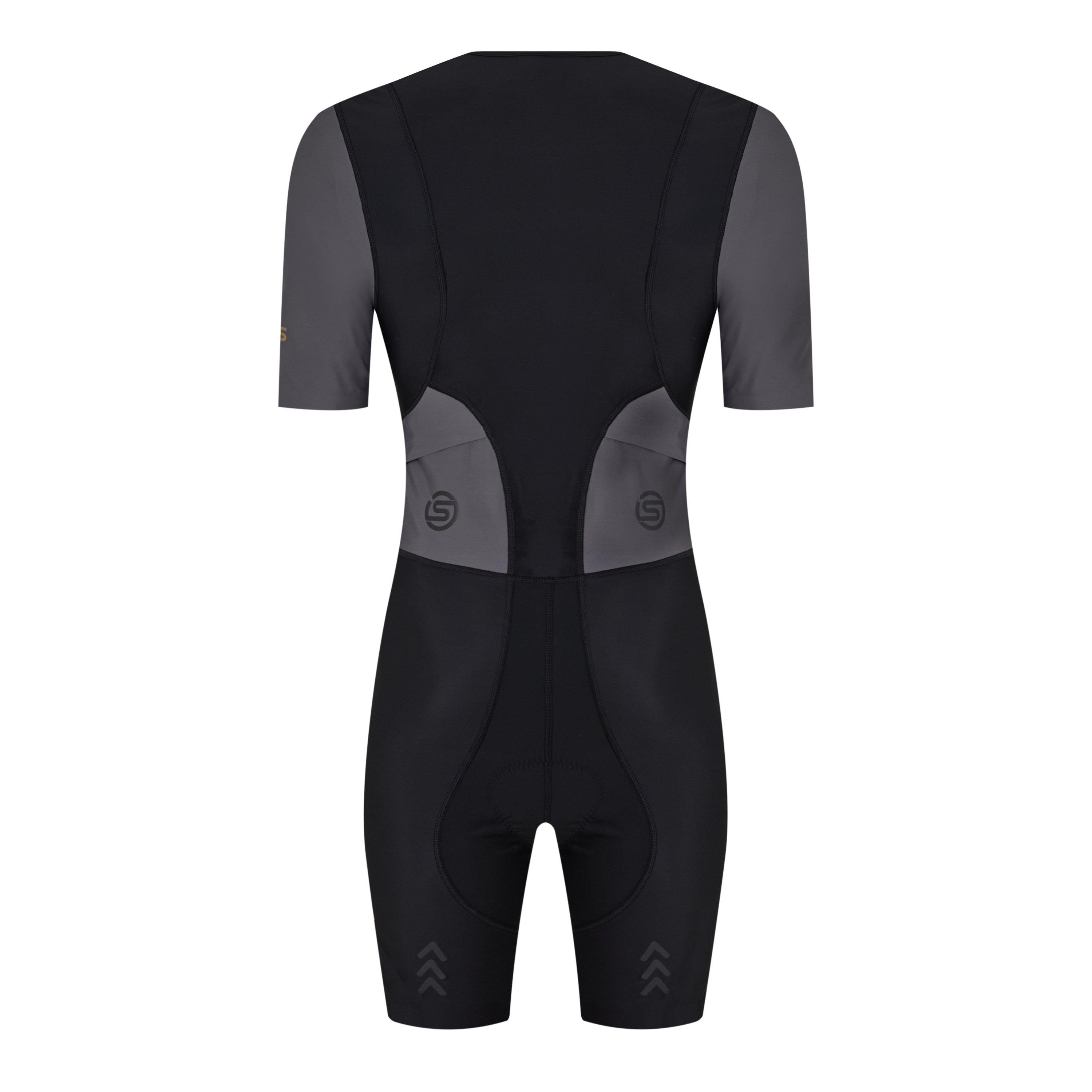 Black - Skins - Men's Brand Fold Triathlon Suit - 3