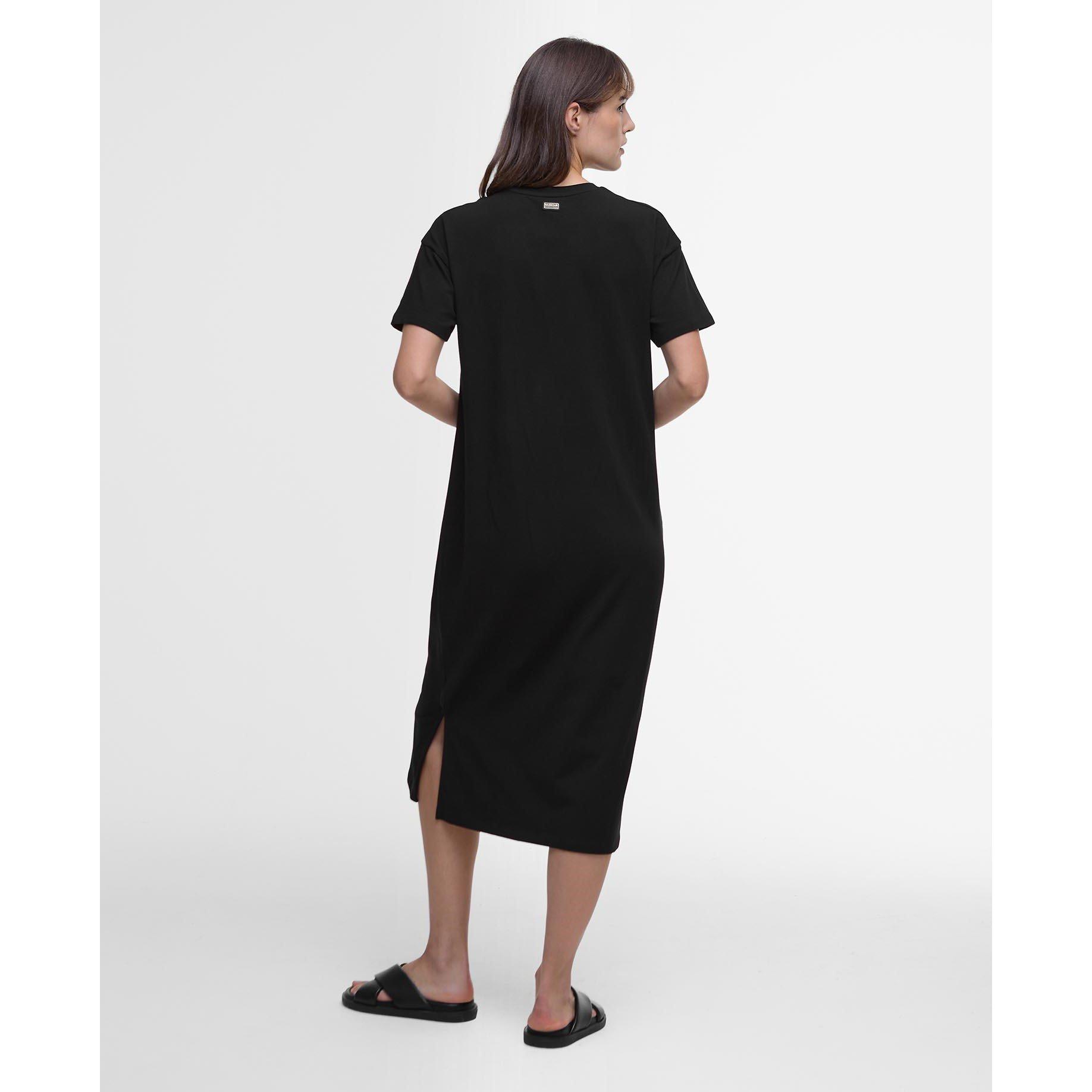 Black - Barbour International - Emerson Jersey Midi Dress - 2