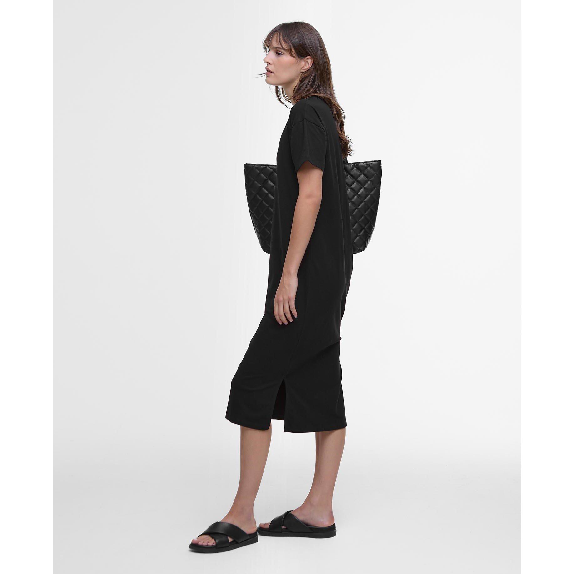 Black - Barbour International - Emerson Jersey Midi Dress - 3