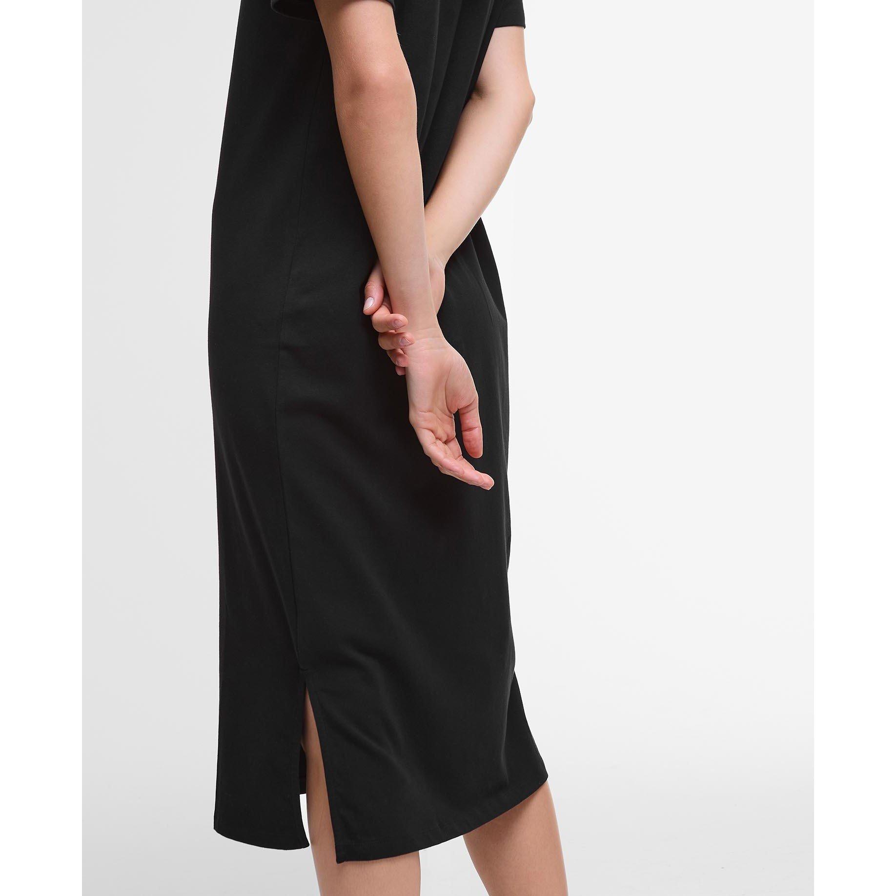 Black - Barbour International - Emerson Jersey Midi Dress - 6